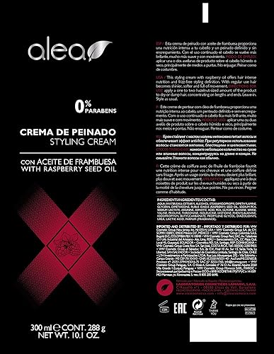 Miniatura 2 de Alea Crema para el cabello con aceite de semillas de frambuesa 10.1oz