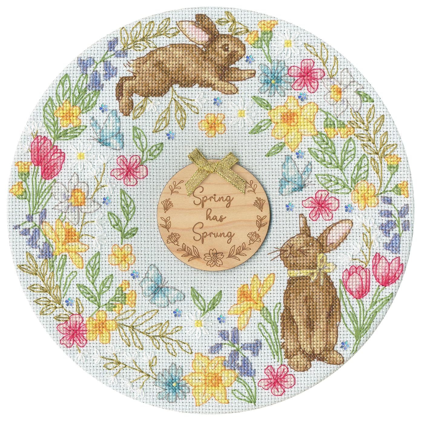 Bothy Threads Counted Cross Stitch Kit - Spring Wreath