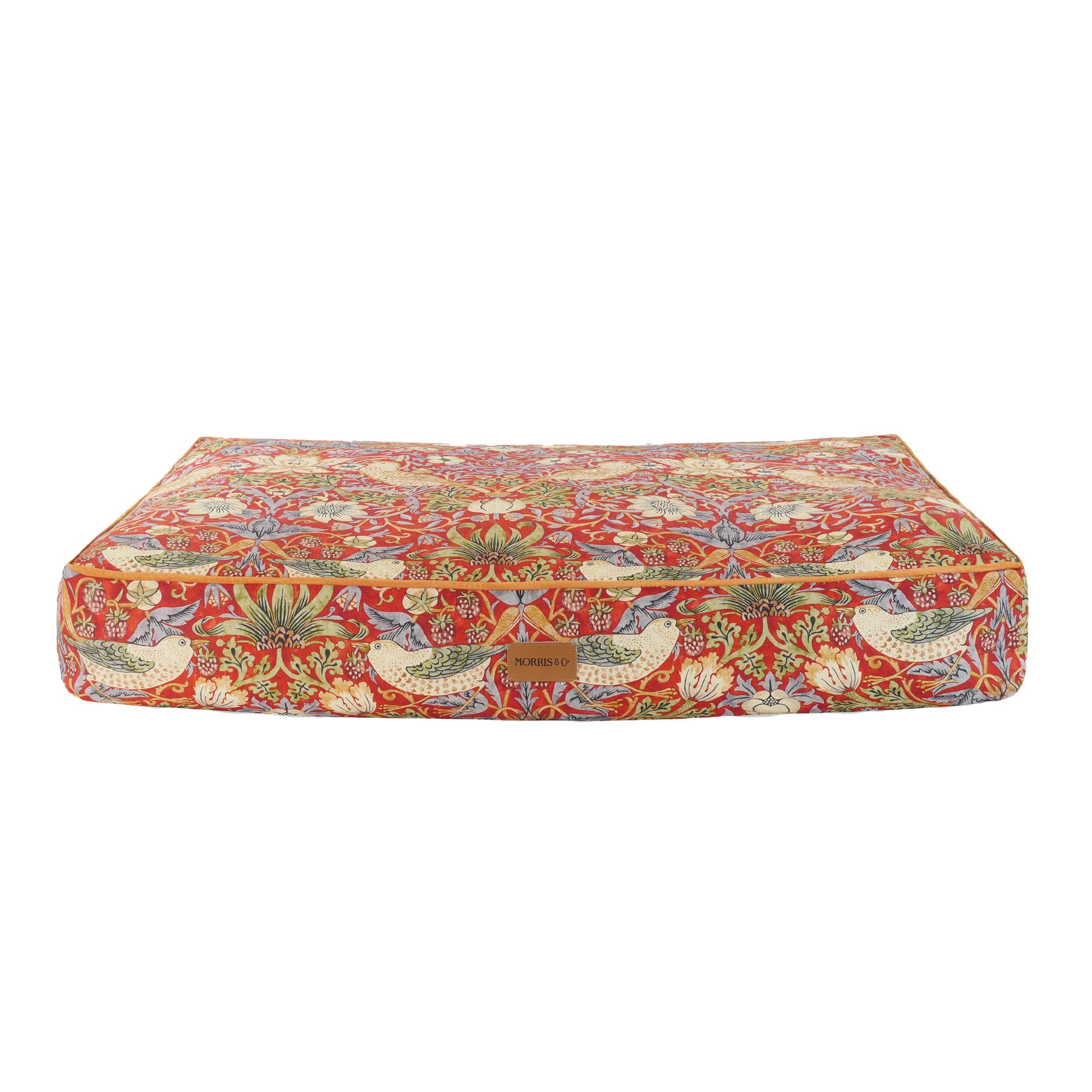 Morris And Co Strawberry Thief Print Pet Mattress - 100Cm Large