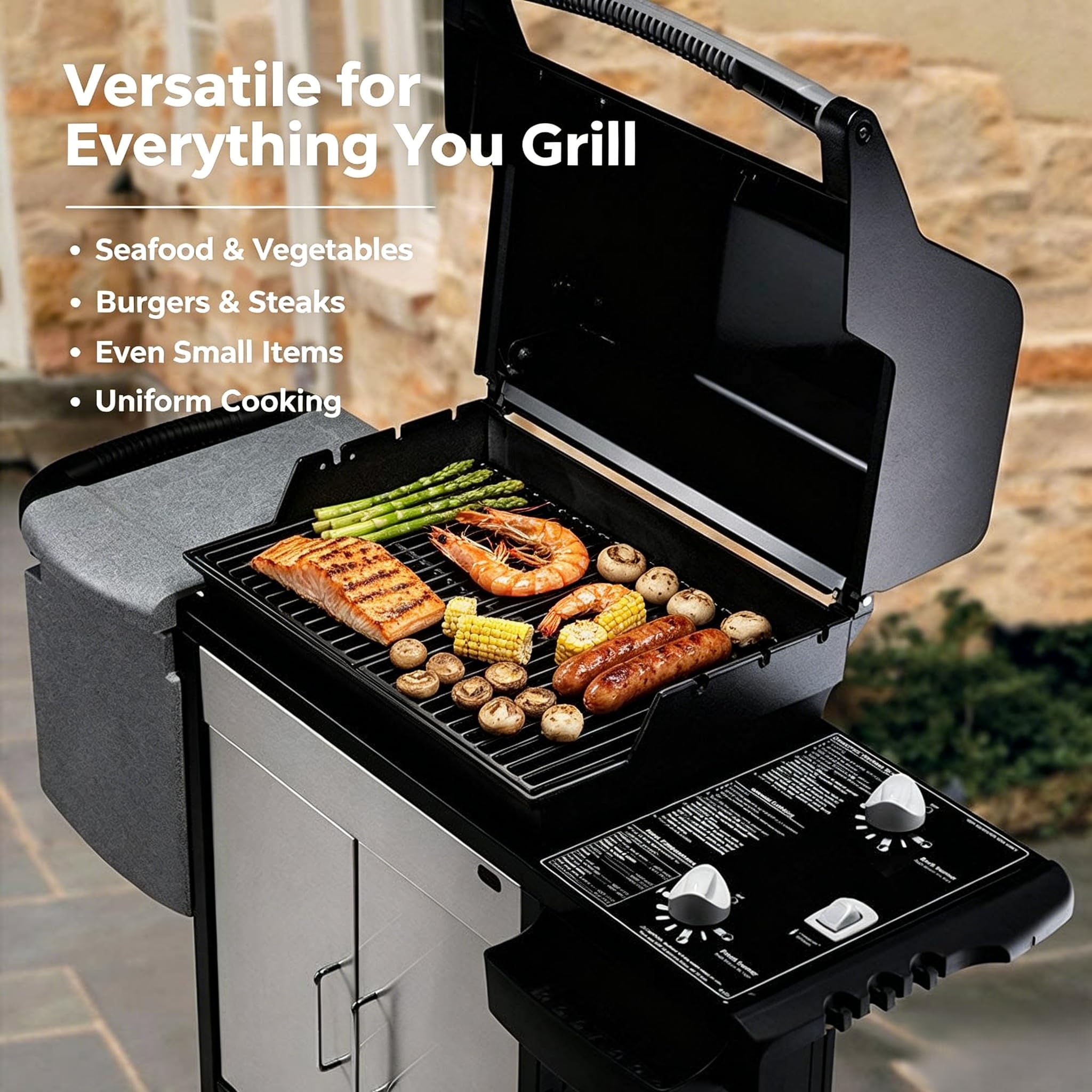7522 Grill Cooking Grates for Weber Spirit E200 E210 S200 S210 (2009-2012) Genesis Silver A, Spirit 500 - Image 3