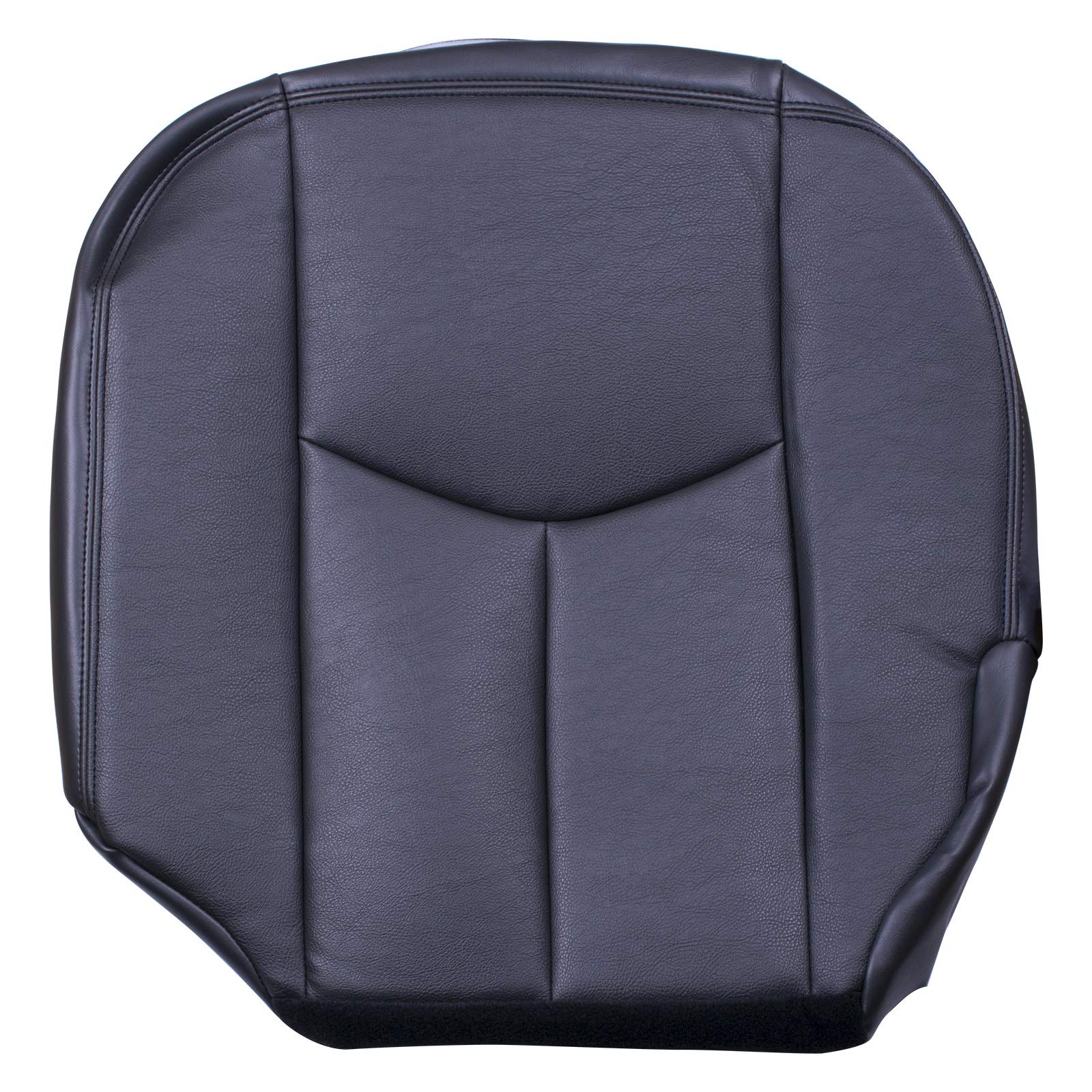 spartshomeDriver Bottom Leather Seat Cover Dark Gray Replacement for GMSI0307DBDGL Fit for 2003 2004 2005 2006 2007 GMC Sierra