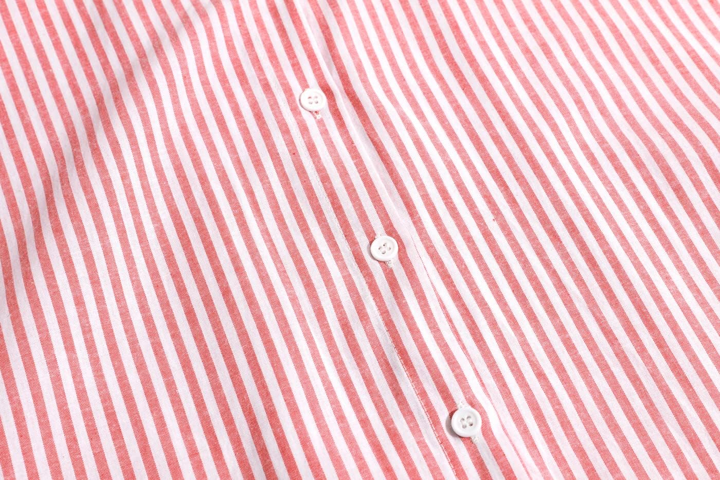 chouyatou Women's Casual Long Sleeve Button Down Loose Striped Cotton Maxi Shirt Dress - Image 3