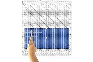 Quilting Ruler-12.5 * 12.5" Slotted Rulers for Quilting and Sewing Quilt Strip...