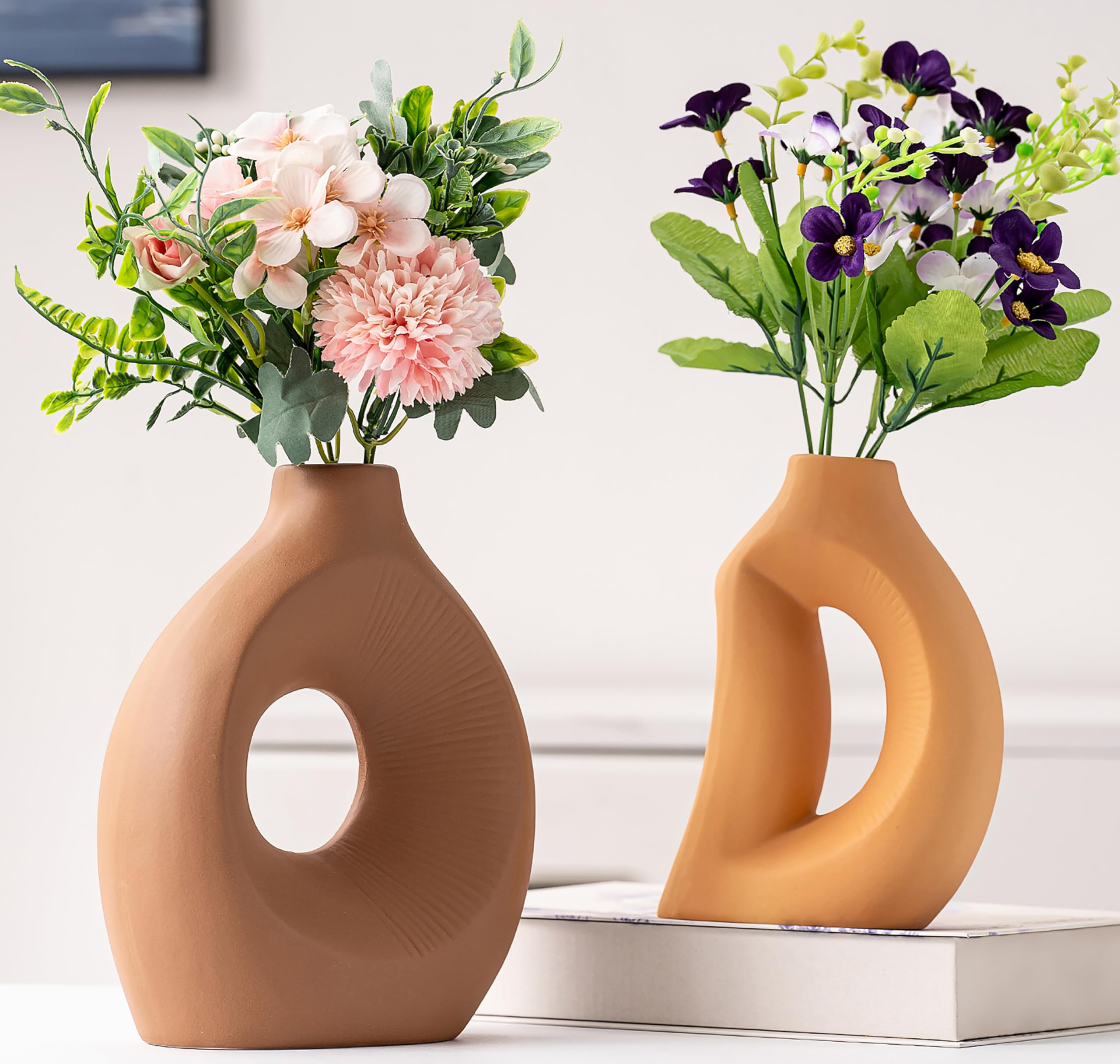 Amazon.co.jp: 陶器 花瓶 2点セット プレゼント 贈り物 ギフト 対応