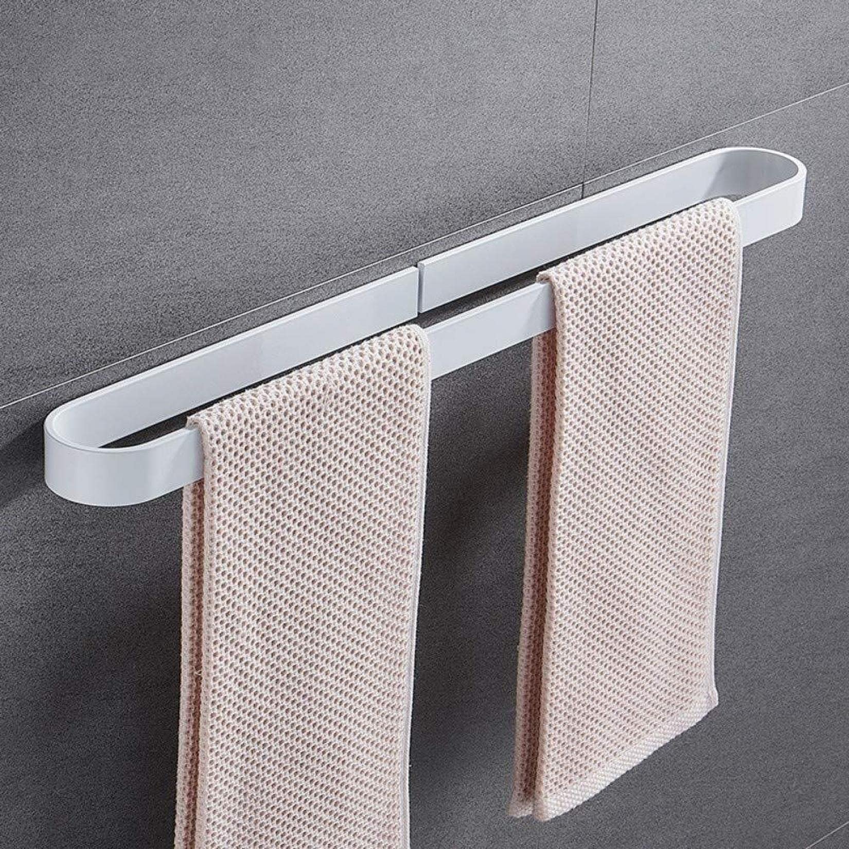 Barre porte-serviettes de salle de bain en aluminium au design épuré