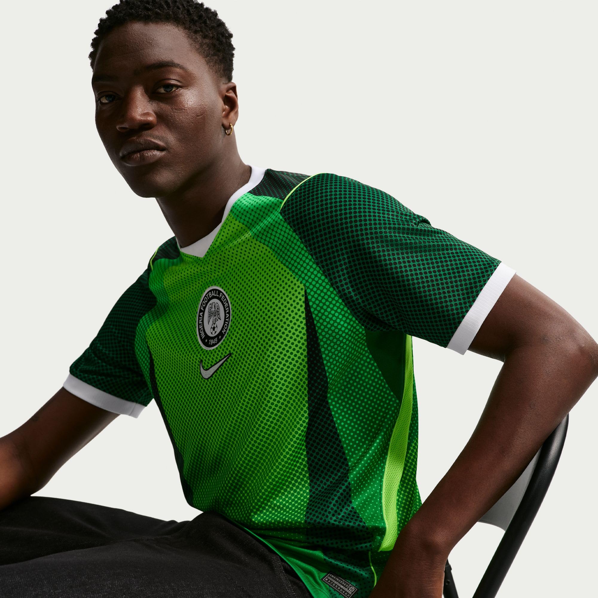 Nike Nigeria National Team Dri-Fit Stadium Home T-Shirt Uomo (Pacco da 1)