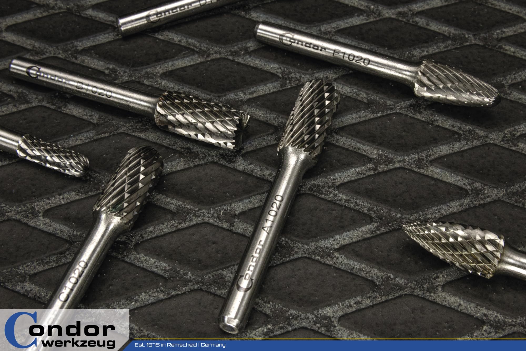 CONDOR Werkzeug 9817 | Hartmetall-Frässtift-Satz Rotationsfräser | 7-teilig | Wolfrahmstahl | ø 6 + 10 mm | Schaft 6 mm | geeignet für Holzbearbeitung, Schnitzen, Metallpolieren, Gravieren und Bohren