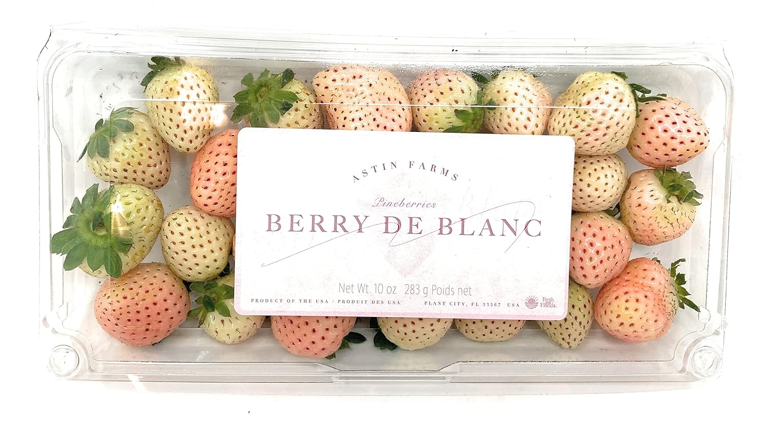 Fresh Produce Pineberries 10 OZ - Premium Dried Berries Selected Fresh, High Quality Sourced