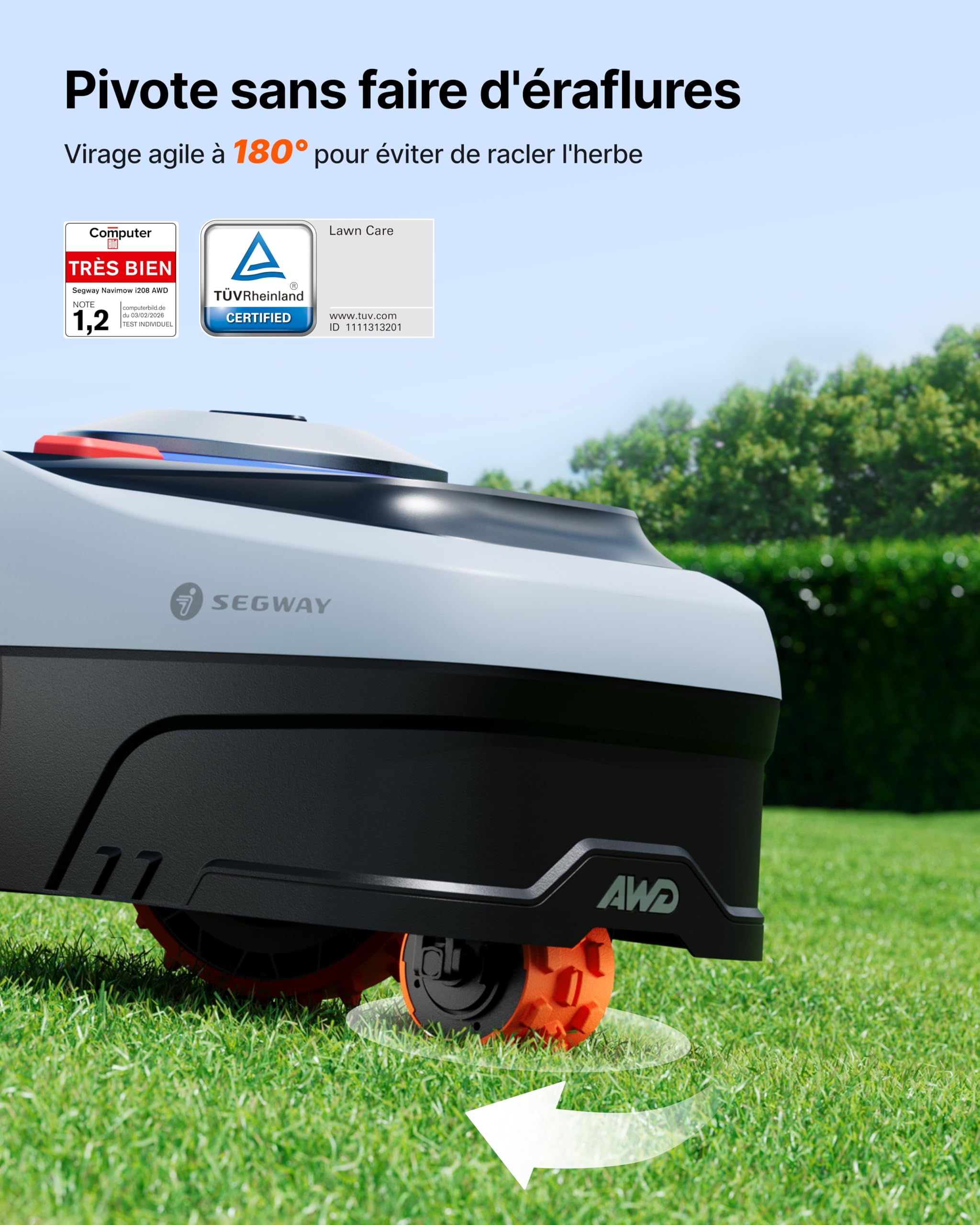 Segway Navimow i208 AWD Robot tondeuse et Garage S - vue 3