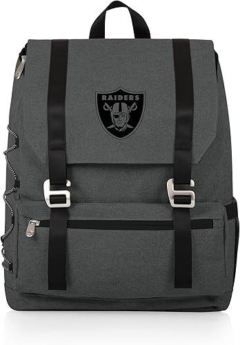 Miniatura 2 de Picnic TIME NFL Las Vegas Raiders OTG Traverse - Mochila enfriadora y suave, mochila de senderismo (gris jaspeado) (632-00-105-234-2)