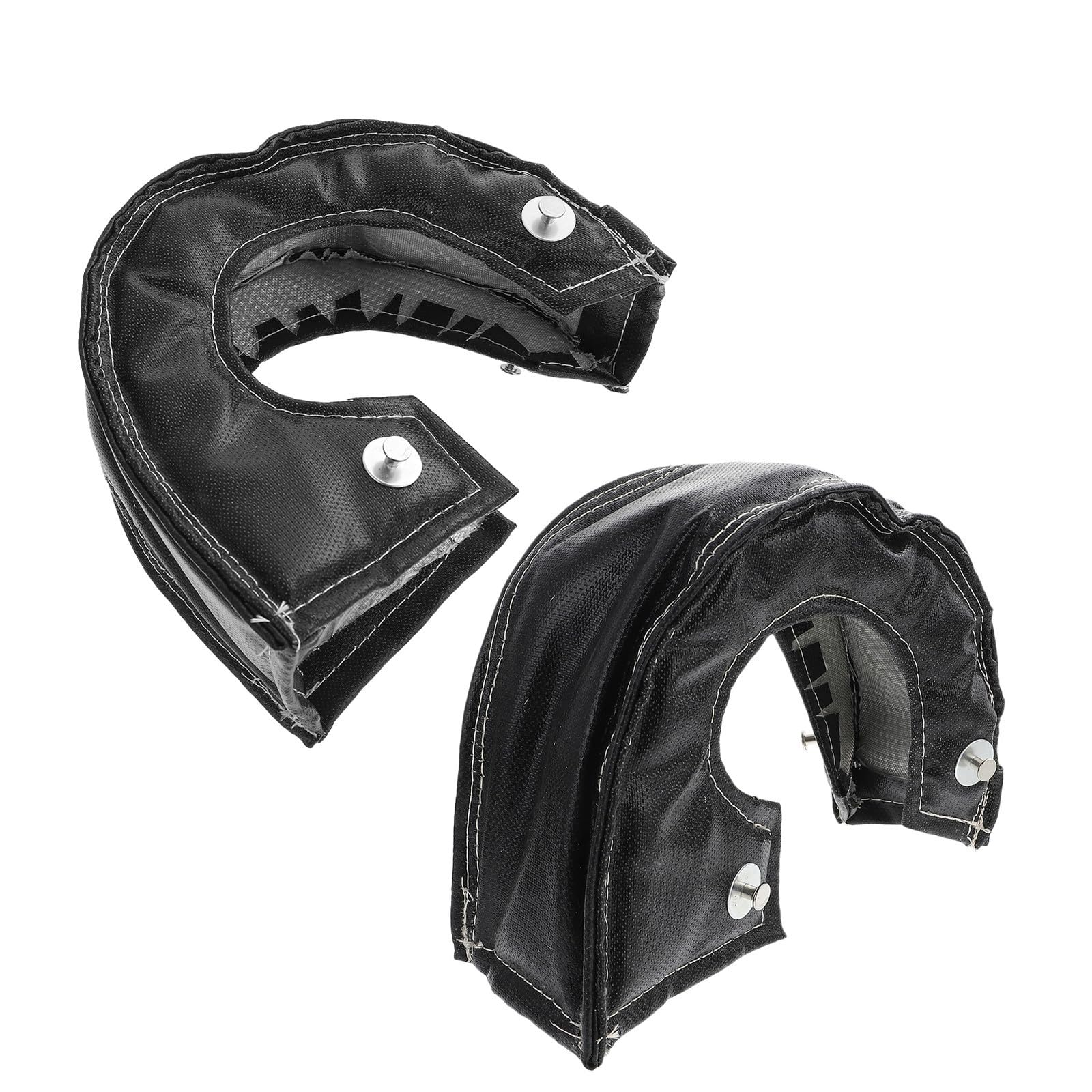 Copertura Termica per Migliorare le Prestazioni del Motore 2 Pezzi per Turbocompressore in Fibra di Vetro e Silicone, Design Protettivo Adatta per Auto e Appassionati Automotive