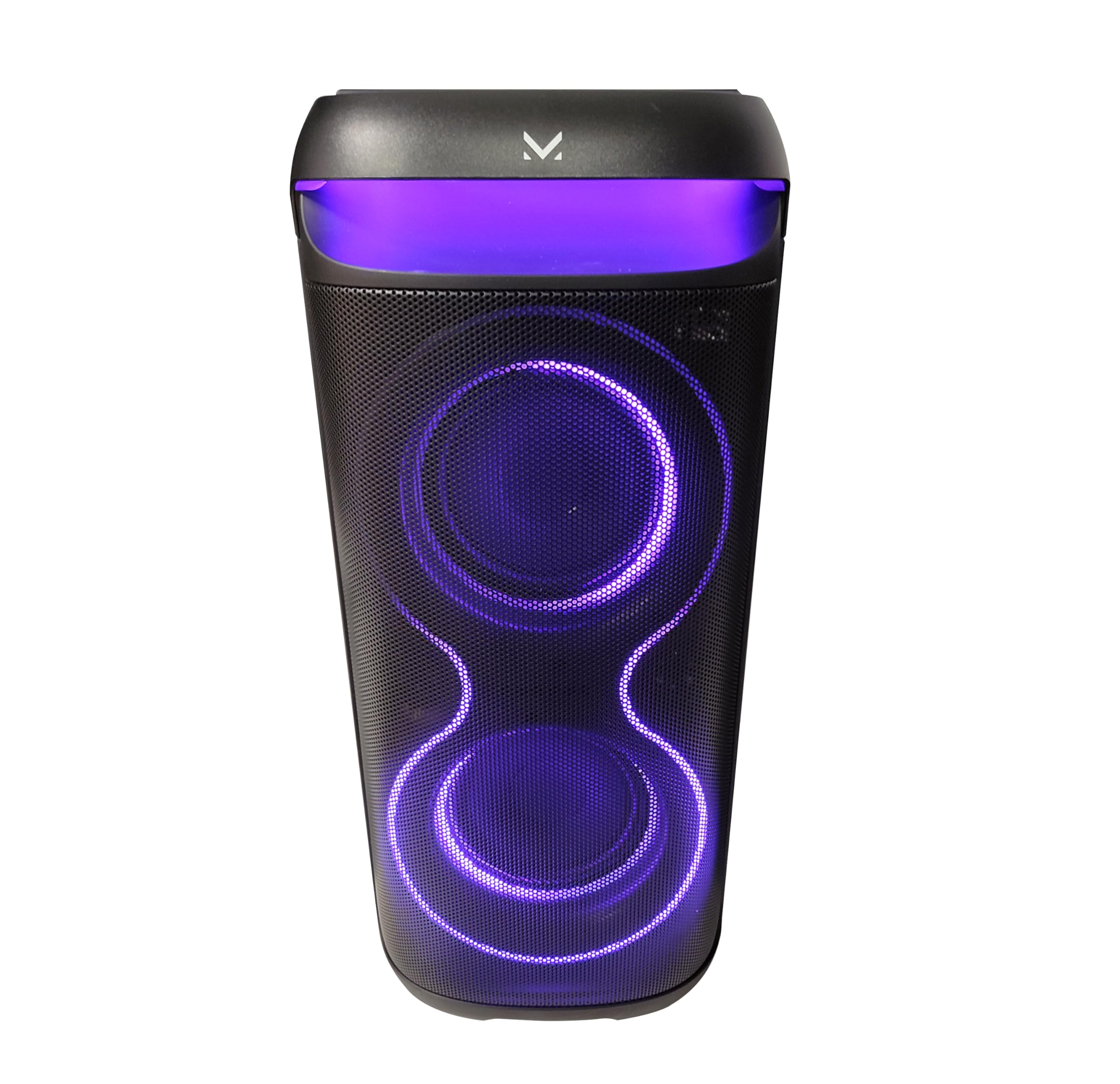 Majestic FIRE 38 – Speaker Wireless audio 5.3, Luci LED multicolor 6 effetti, ingressi USB/Micro SD/AUX/Mic, TWS, batteria ricaricabile, telecomando e microfono a filo inclusi