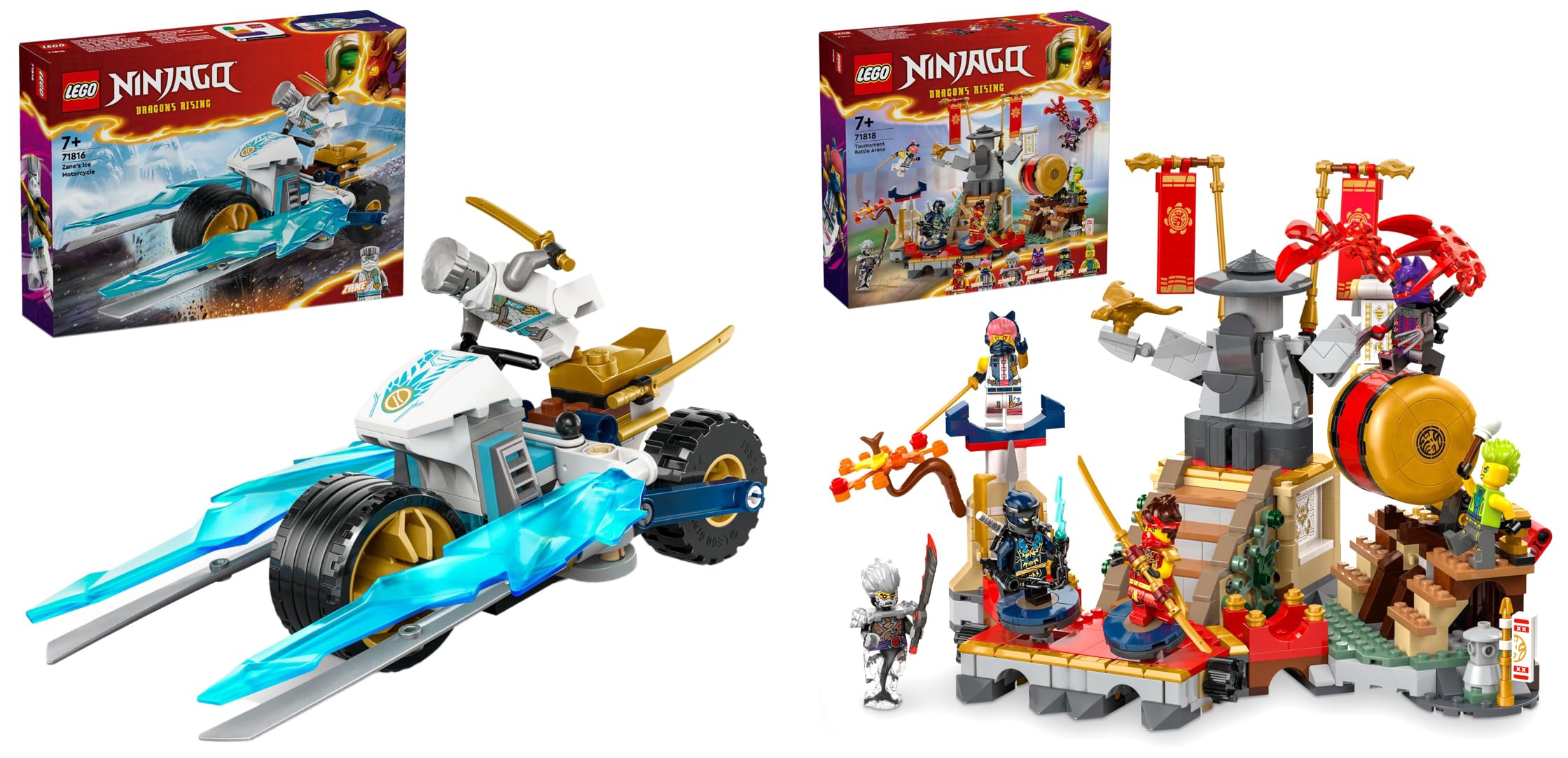 洋楽 new / set of 3 LEGO NINJAGO Arc Dragon of Focus Ninja Toy Set 71836 Building