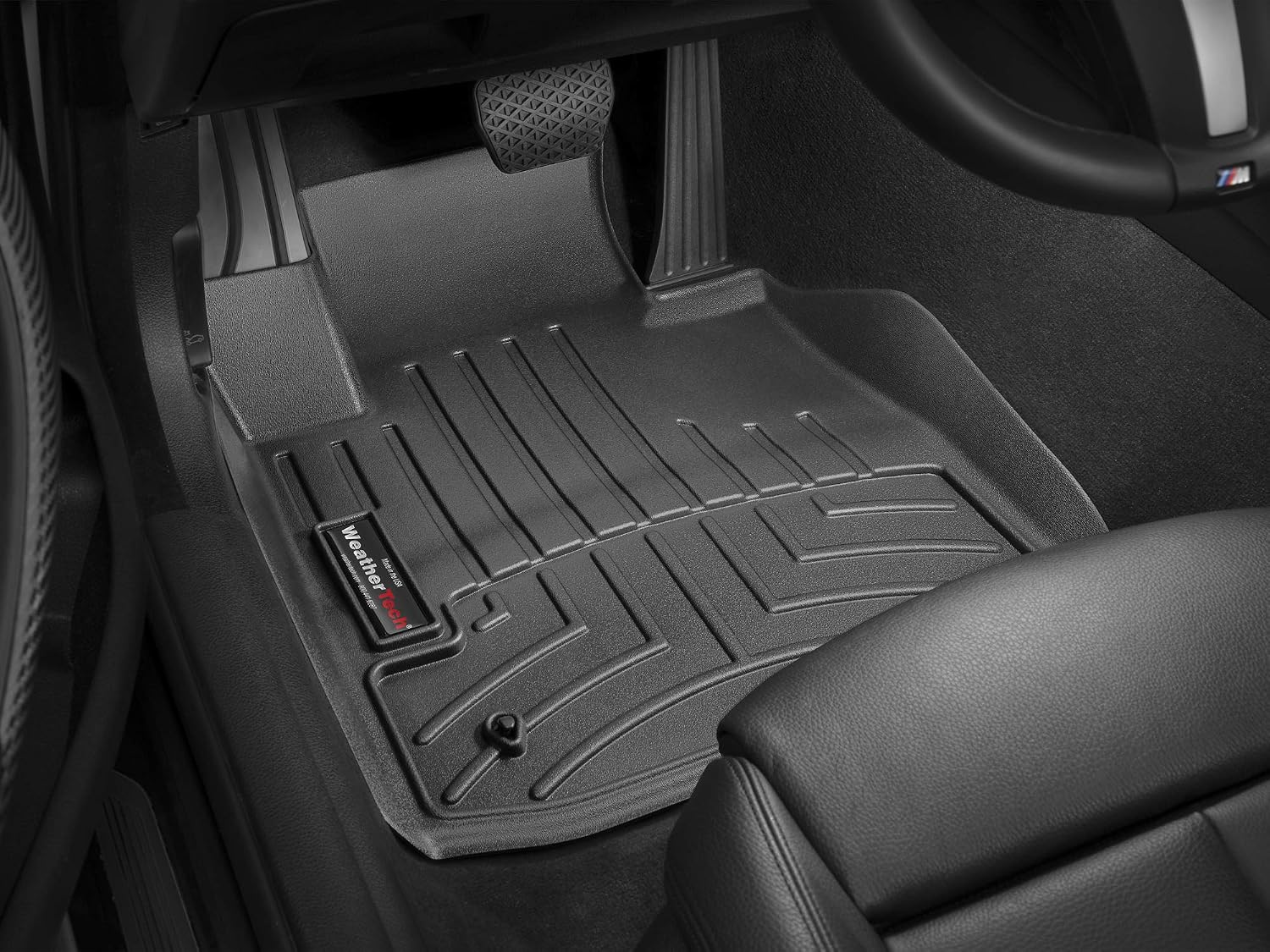 WeatherTech Custom Fit FloorLiners for BMW 435i, 435i, 435i - 1st Row (445601), Black