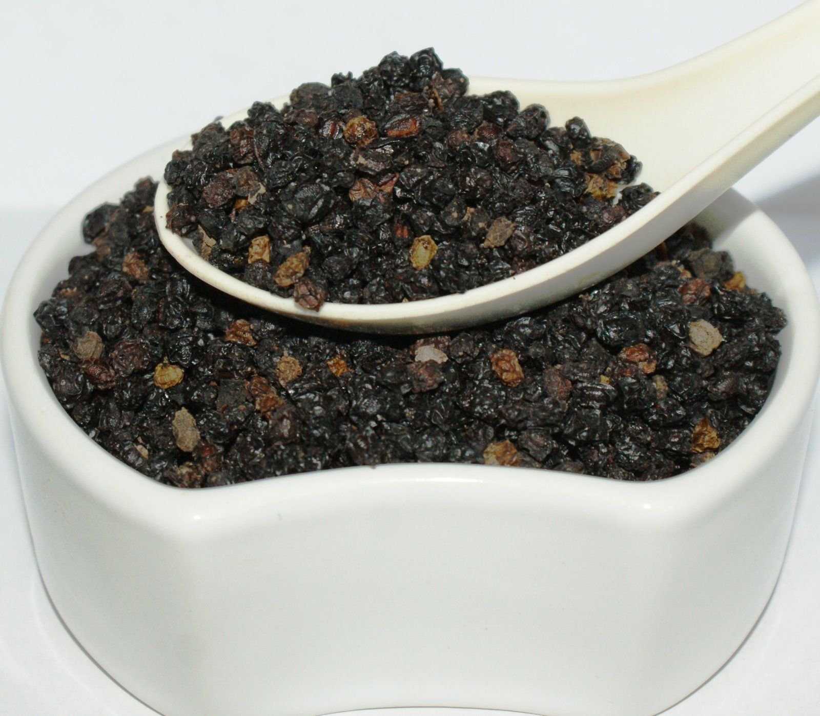 Holunderbeeren Getrocknet/Sambucus Nigra L/Elderberry Dried Fruit # Herba Organica # Schwarze Holunder, Holder, Holler, Flieder (100g)