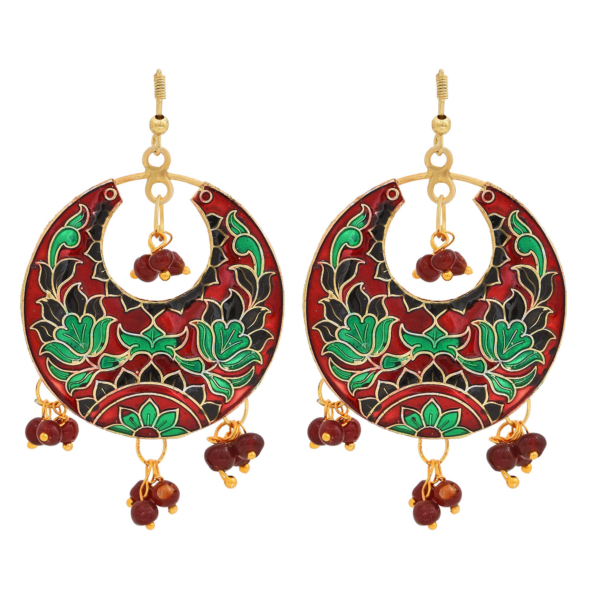See full amazon price history chart for Morir Gold Plated Multi-Colour Meenakari Minakari Round Shape Chand Design Maroon Pearls Traditional Hand Painted Stylish Drop Dangle Lightweight Indian Earrings Jewelry for Women and Girls Morir Gold Plated Multi-Colour Meenakari Minakari Round Shape Chand Design Maroon Pearls Traditional Hand Painted Stylish Drop Dangle Lightweight Indian Earrings Jewelry for Women and Girls (B08FZJLDP5) Amazon Price History, Amazon Price Tracker
