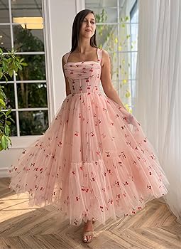 アメリヴィンテージ　EMBROIDERY TULLE TIERED DRESS Ameri（アメリ）の「EMBROIDERY TULLE TIERED DRESS（ドレス