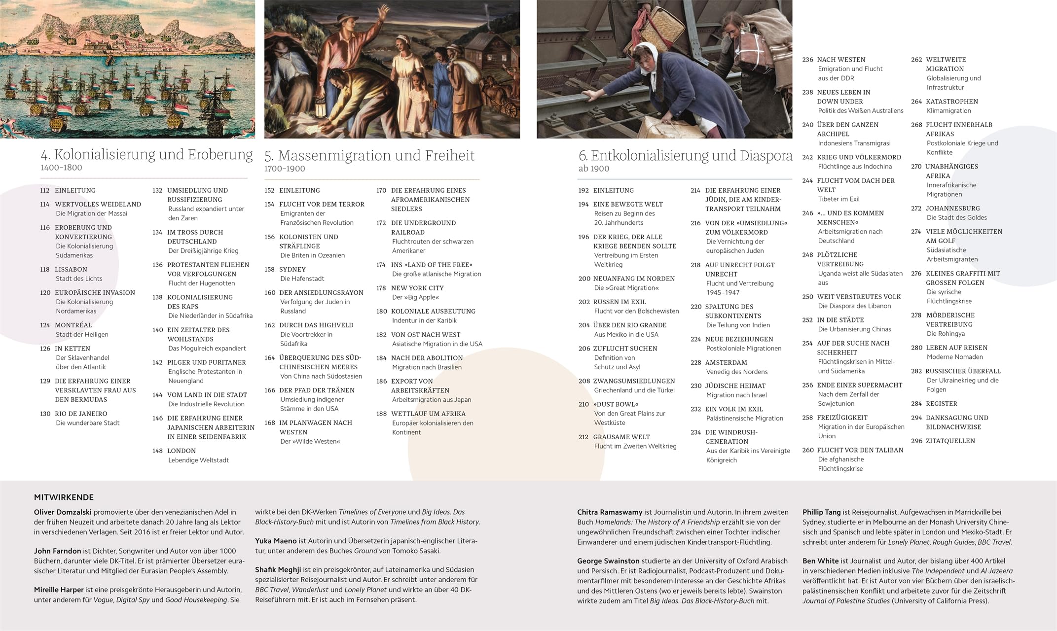 Migration: Von den ersten großen Wanderungen bis zu Flucht und Vertreibung im 21. Jahrhundert. Visuelles Nachschlagewerk mit Karten und Fotografien