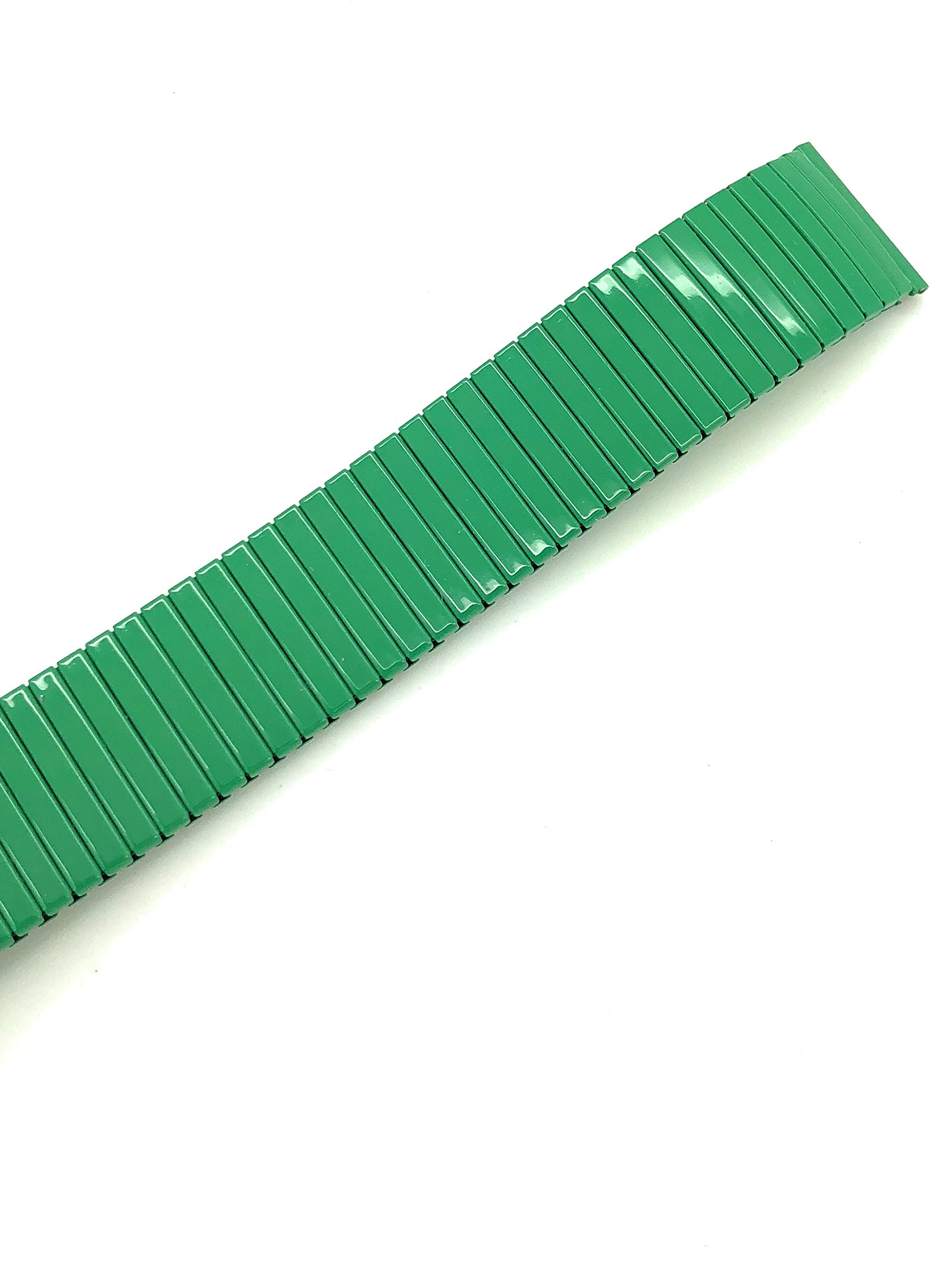 18mm Thin Metal Stretch Expansion Watch Band Twist O Flex (Green)