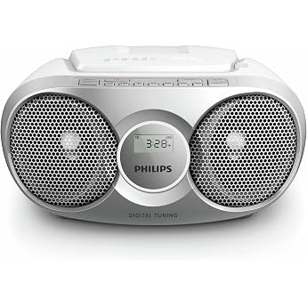 Philips AZ215S/12 CD Sound Machine Speaker Audio Portable 3W Power Silver
