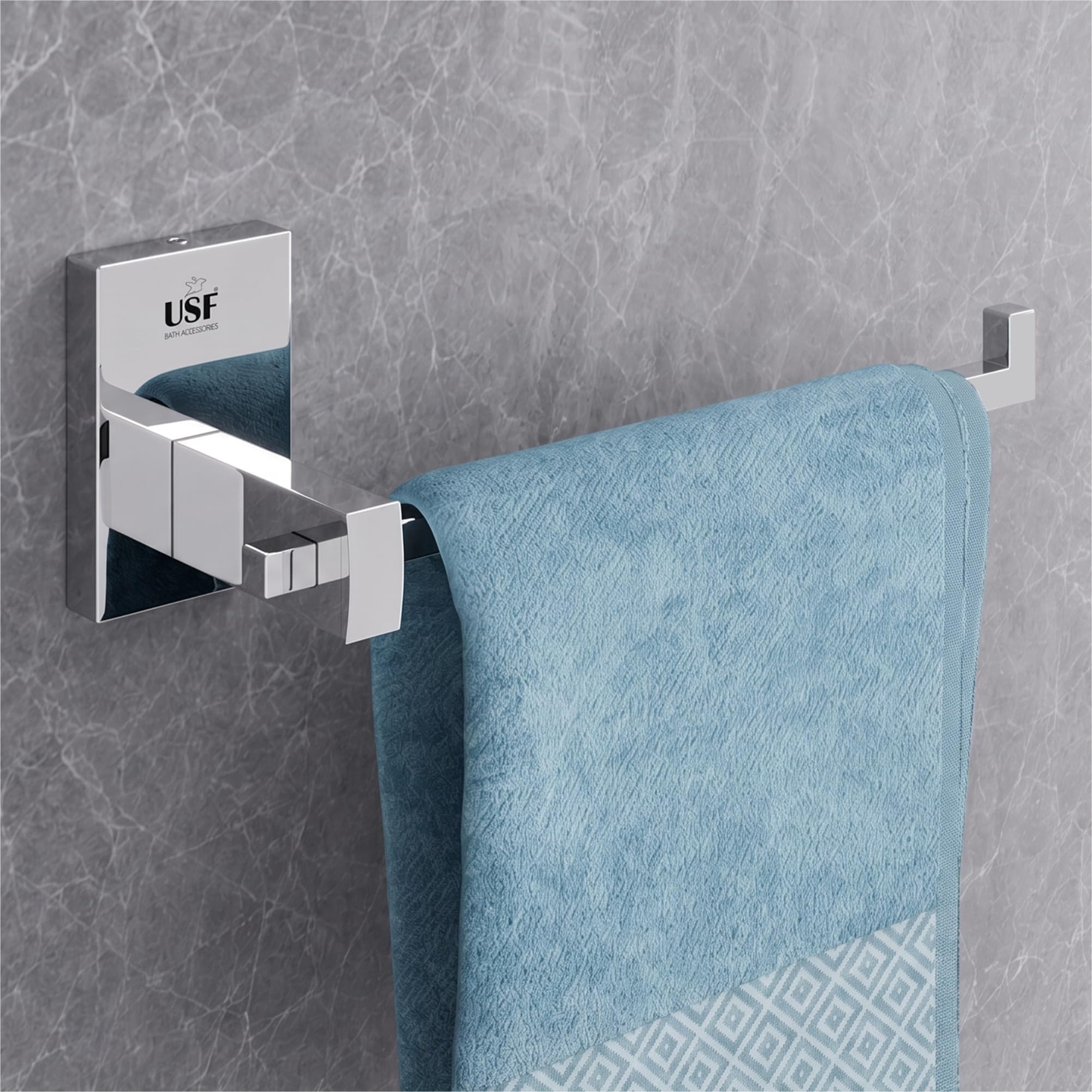 Towel Hanger for Wash Basin, 304 Stainless Steel Napkin Holder for Bathroom, Hand Towel Hanger, Towel Holder in Bathroom, Towel Ring Bathroom Accessories (Chrome-Orizon)-image-26