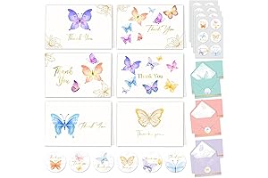 Butterfly Thank You Cards with Envelopes