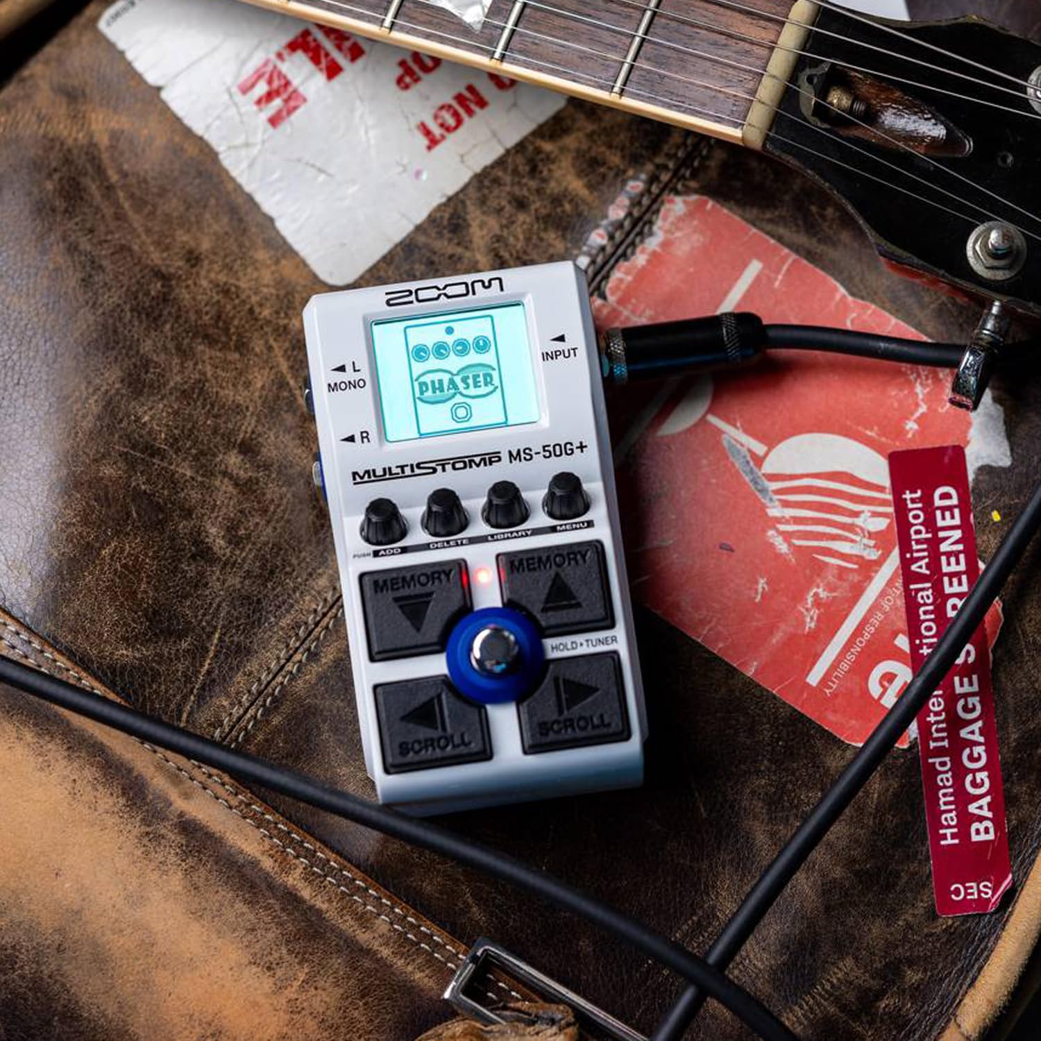 Zoom MS-50G+ MultiStomp Pedal Gitarren-Effektgerät + keepdrum Netzteil 9v