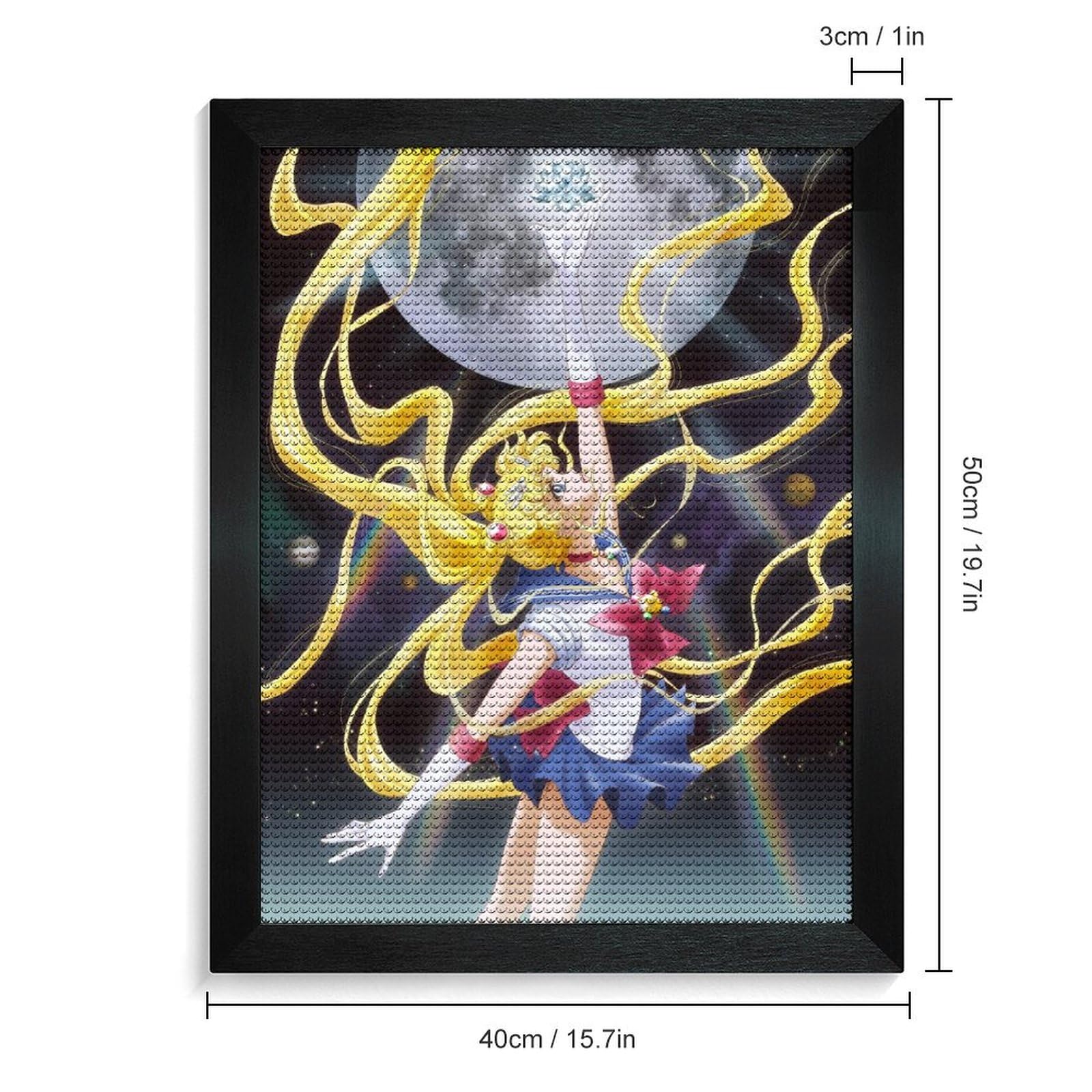 セーラームーン　立体アート　3D絵画　額縁付き 　タイプA セーラームーン 立体アート 3D絵画 額縁付き タイプA