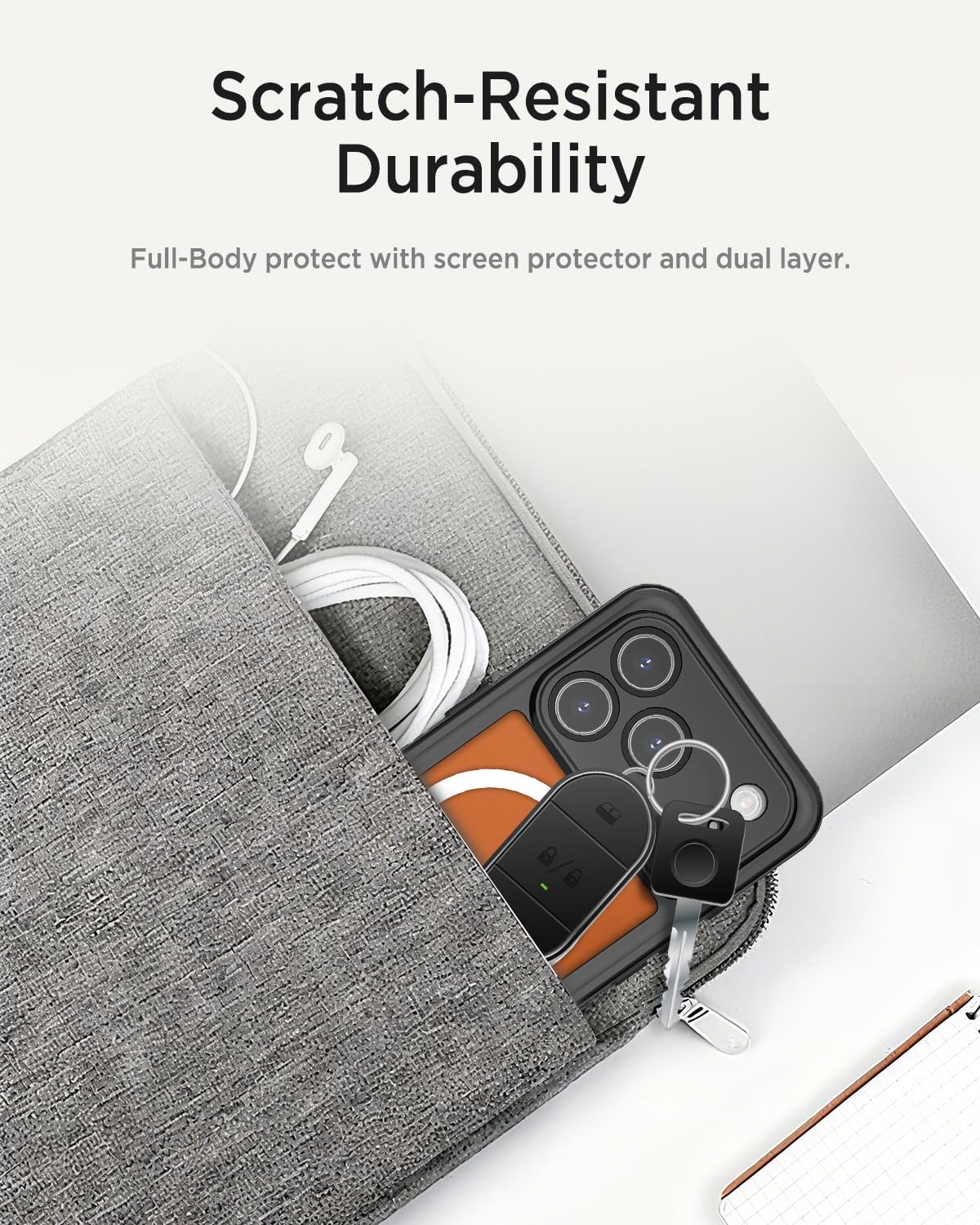 Miimall for iPhone 17 Pro Max Case Waterproof, Compatible with Magsafe [360 Full Body][Bulit-in Screen & Lens Protector] Military Grade Dustproof Snowproof Rugged Phone Case for iPhone 17ProMax Black - Image 7