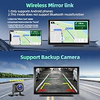 podofo 9" Hordozható Autórádió IPS Érintőképernyővel - Vezeték Nélküli CarPlay, Android Kompatibilis, Bluetooth, FM Adó, 7-32V Tápellátás 3