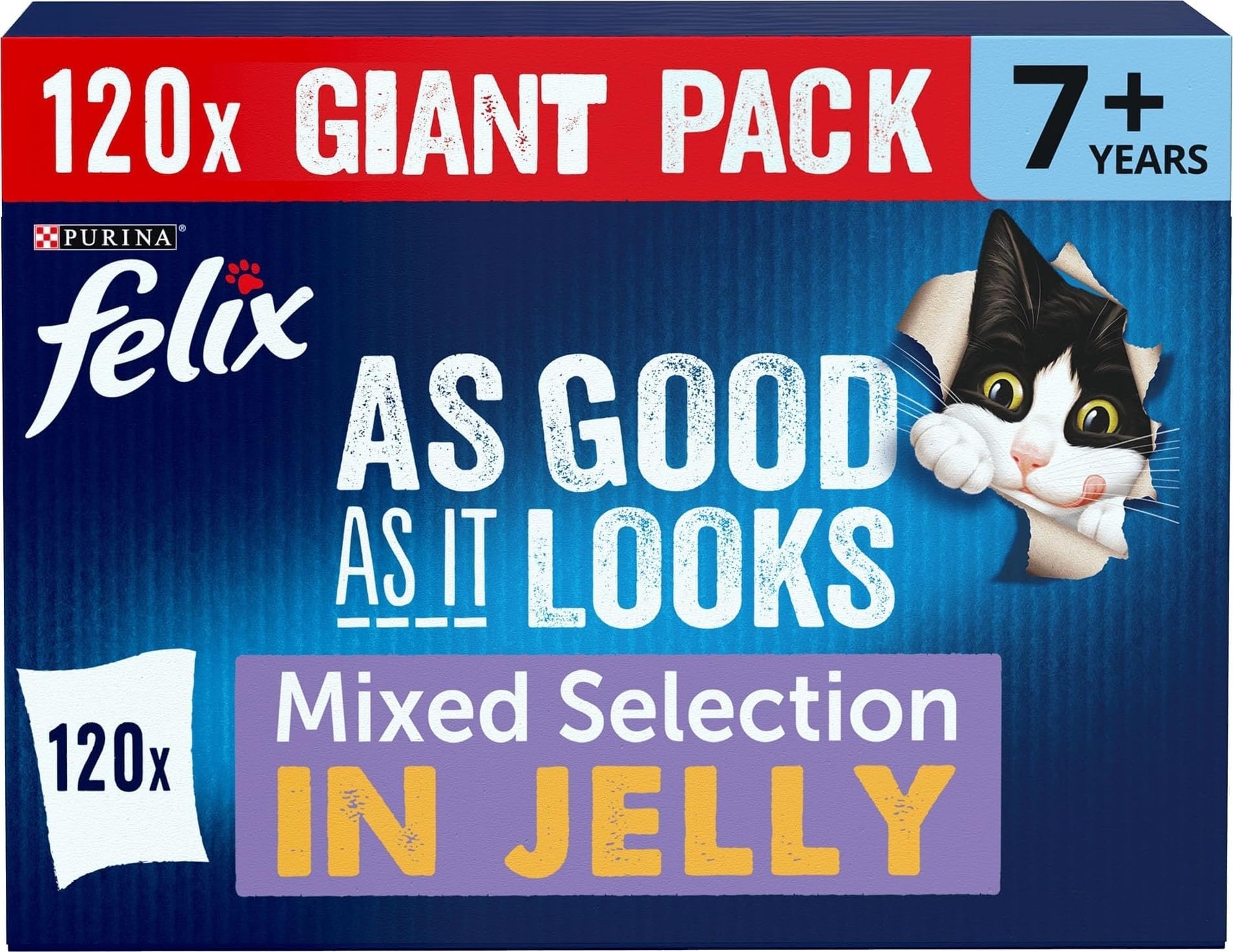 As Good As it Looks Senior 7+ Mixed in Jelly Wet Cat Food 120x85g