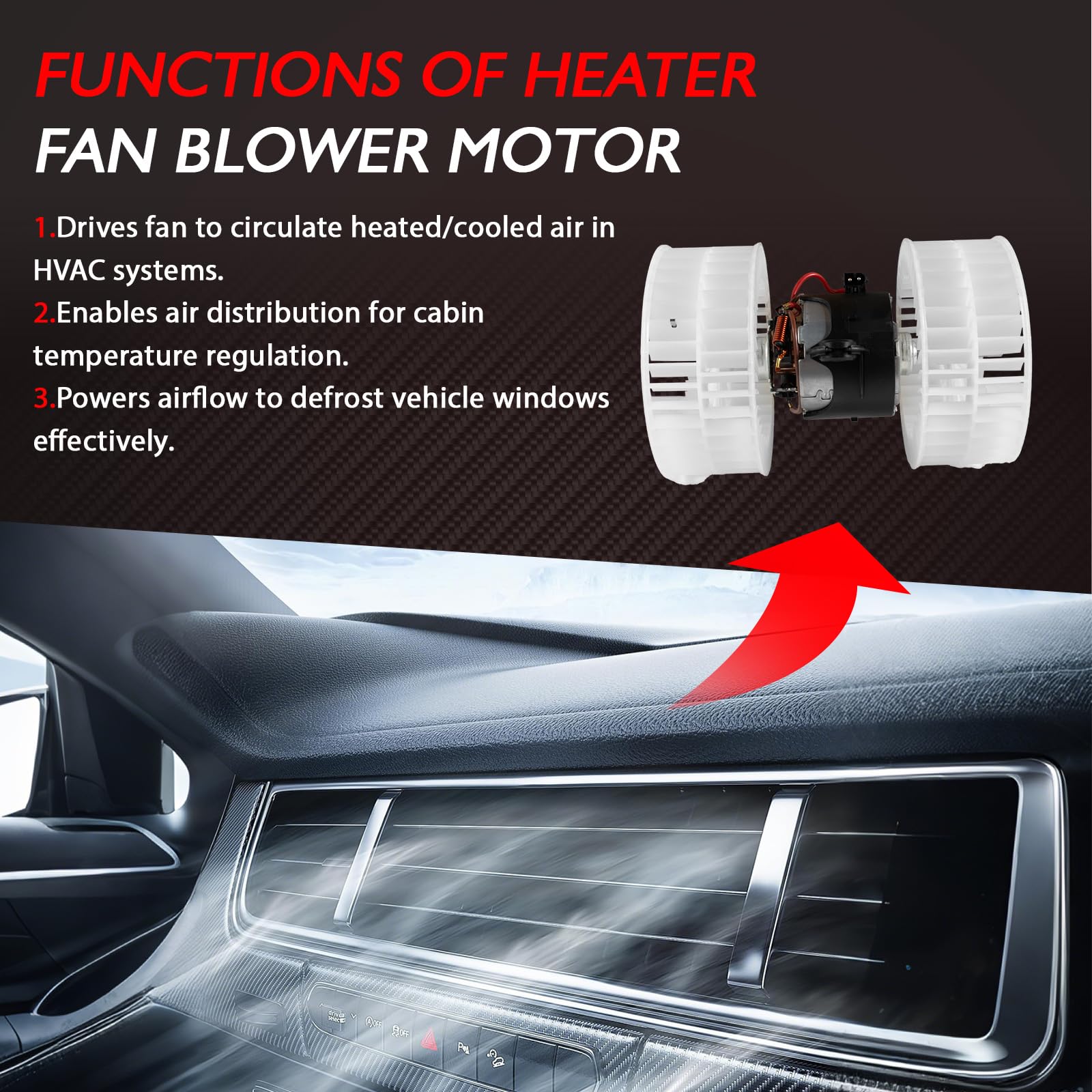 Motor de ventilador de calefacción de repuesto para Viano Vito Minibus Vito Mixto W639 accesorio de coche # A0008358304 0008358304 069412307010