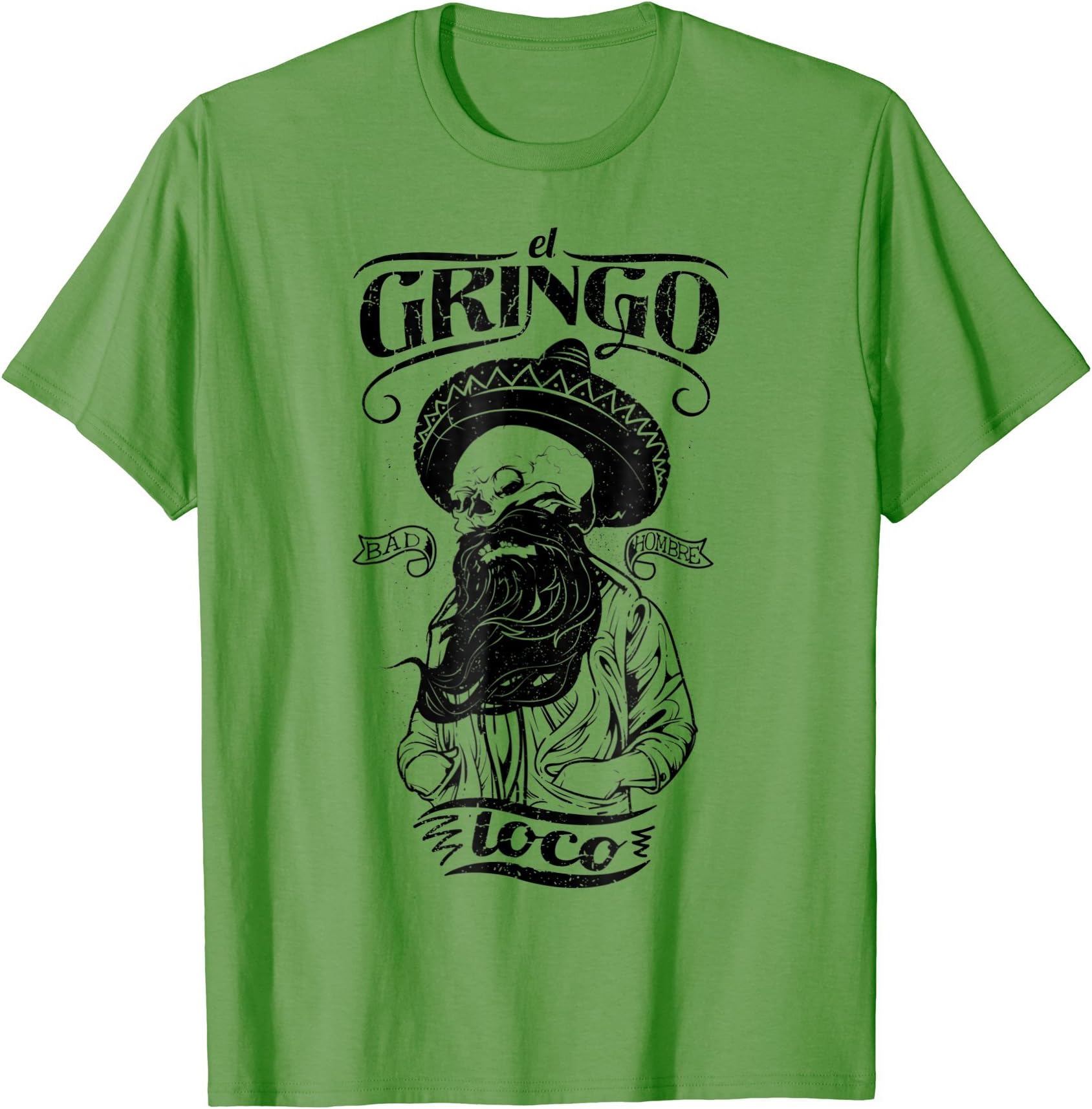 Cinco De Mayo T-shirts by MAD LABSEl Gringo Loco Bad Hombre T-shirt, Funny Cinco De Mayo Shirt