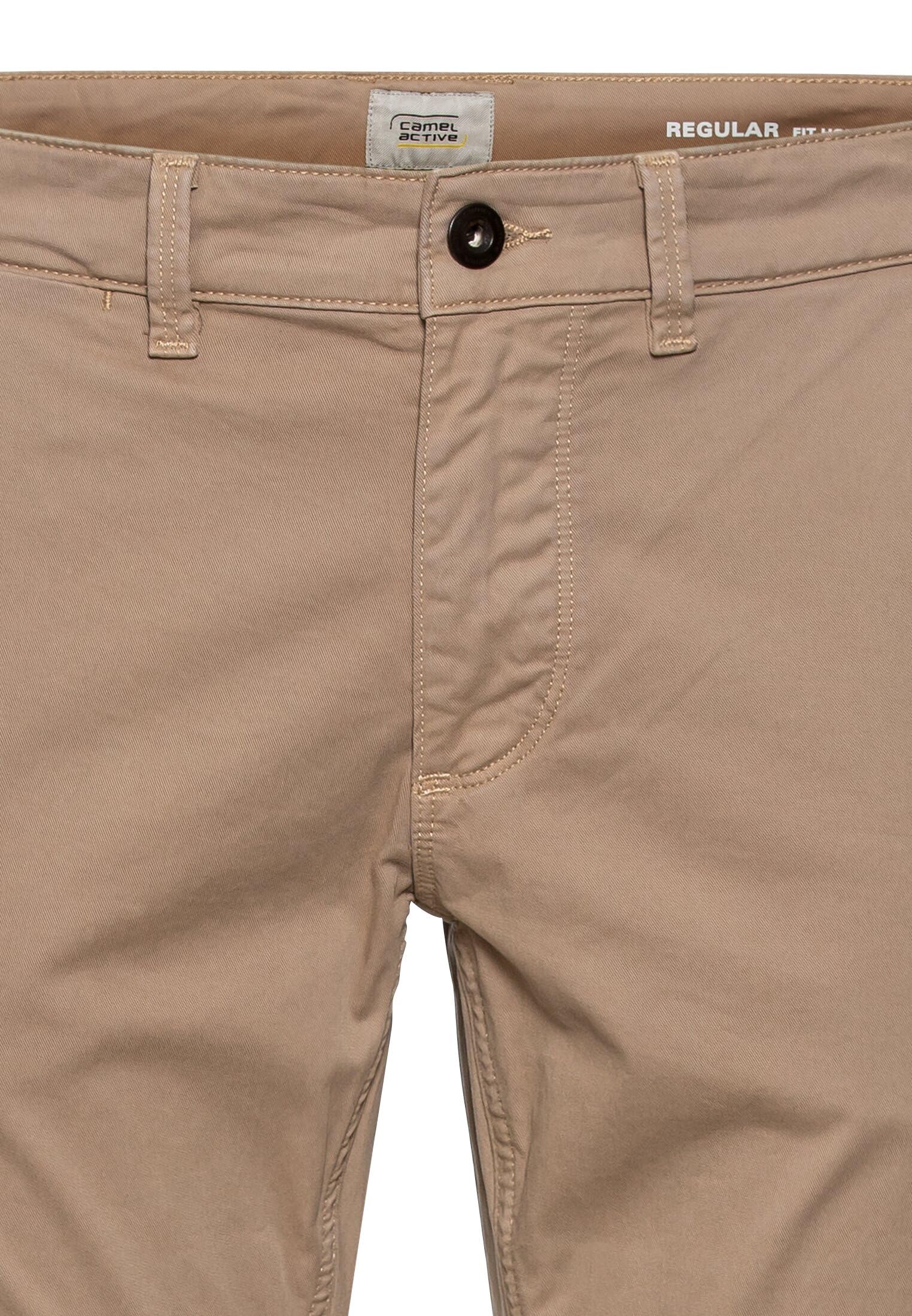 camel active Herren Stretch Chino Hose Regular Fit Houston Beige – Bild 8