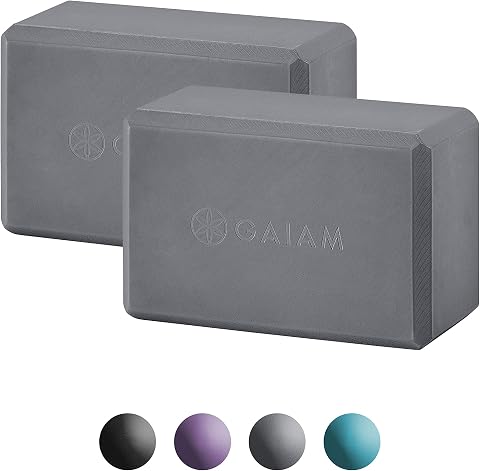 Gaiam Yoga Block - Supportive Latex-Free Eva Foam - Soft...
