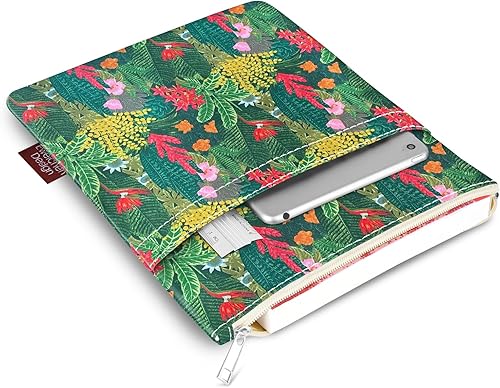Miniatura 2 de Funda de libro para amantes de los libros con cremallera, protector de libros de nerd de libros, fundas para libros de tapa dura, lavables,