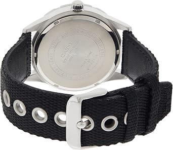 Casio MTPS120L Series | Unisex Analog Watch | 100M WR | Stainless Steel Case | 3 Hand Analog (HR, Min, SEC) | Date Display | Low Battery Alert | Military Styling | Solar Powered
