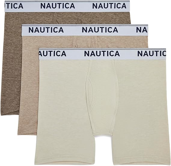 Nautica Men's Stretch Performance 3-Pack Boxer Briefs