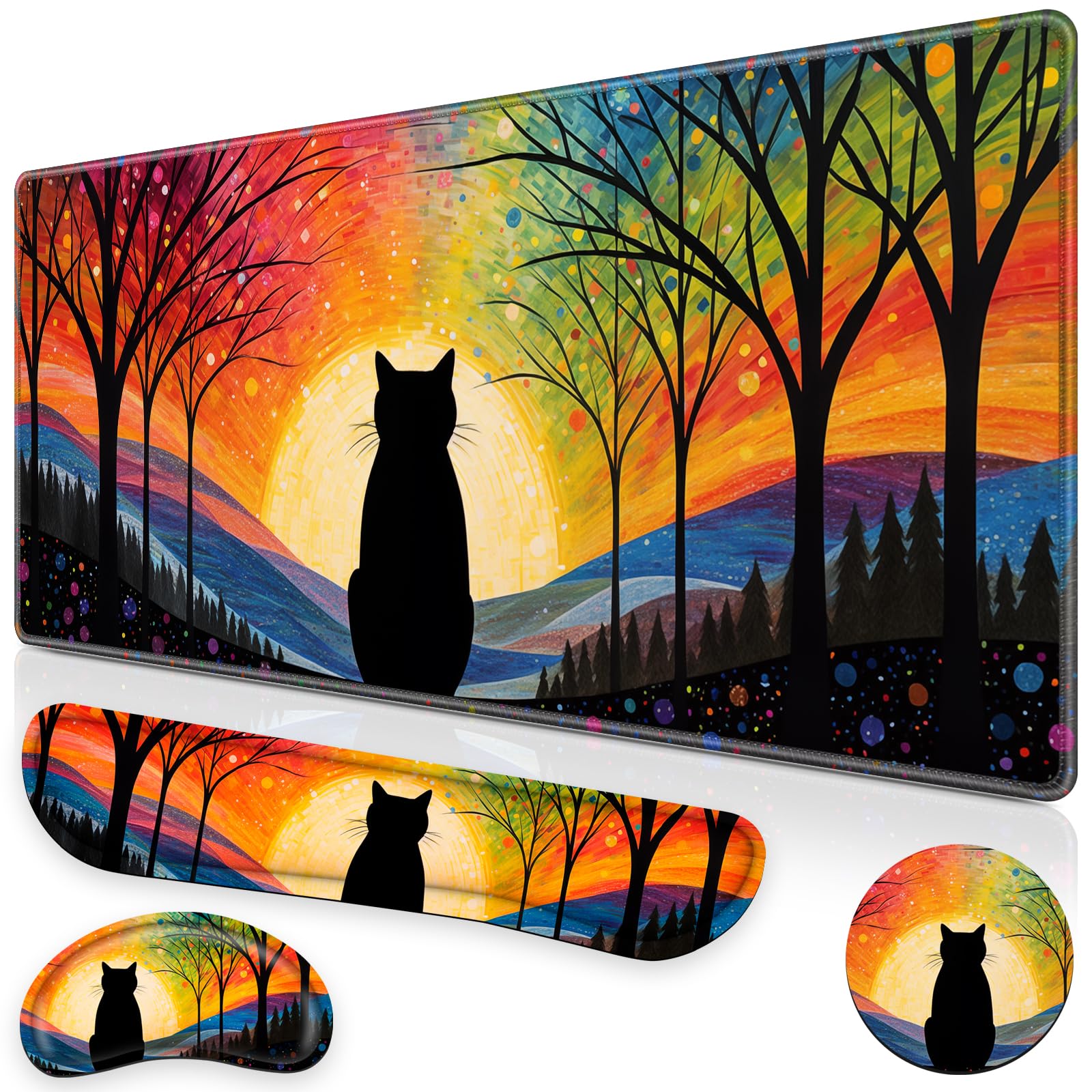 Canjoy Desk Mat with Wrist Rest - Ergonomic Comfort -18