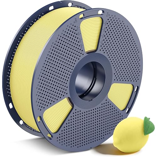 SUNLU PLA 3D Printer Filament, Lemon Yellow, 1KG | PLA Filament 1.75mm, Smooth Printing, Neatly Wound, +/-0.02mm Accuracy, Compatible with Most FDM 3D Printers