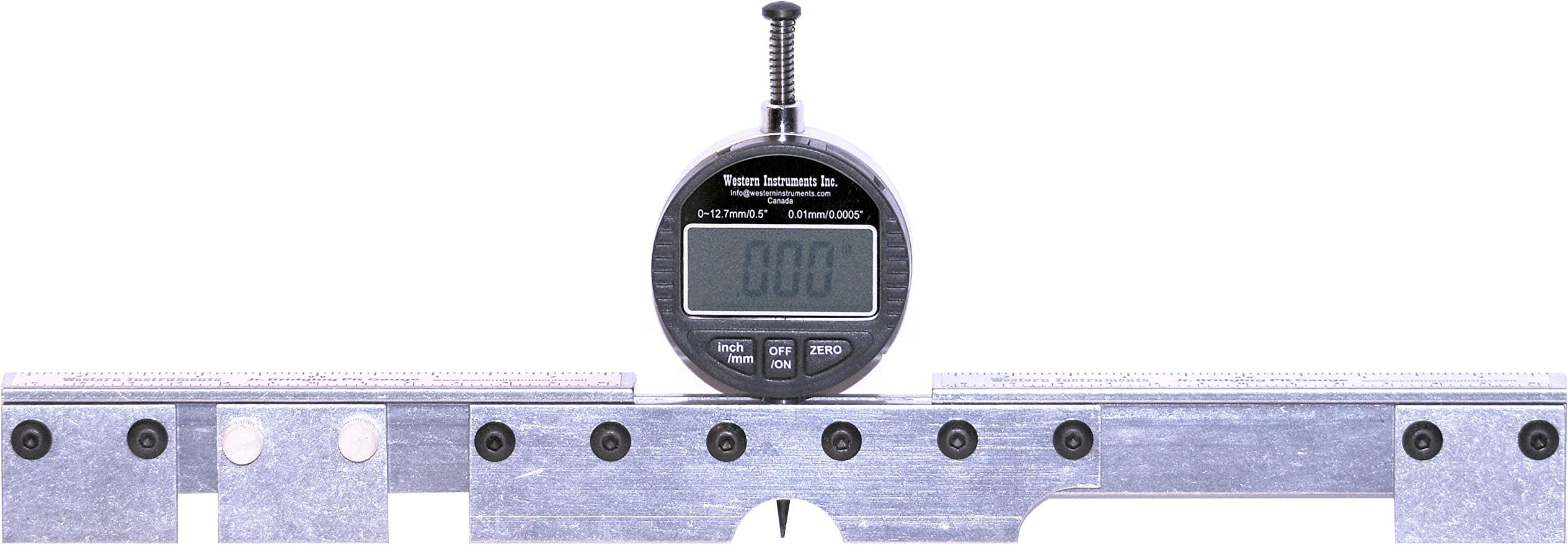 N88-11-D Jr. Bridging Pit Gauge Standard up to 13.5 Inches Long with Digital Indicator