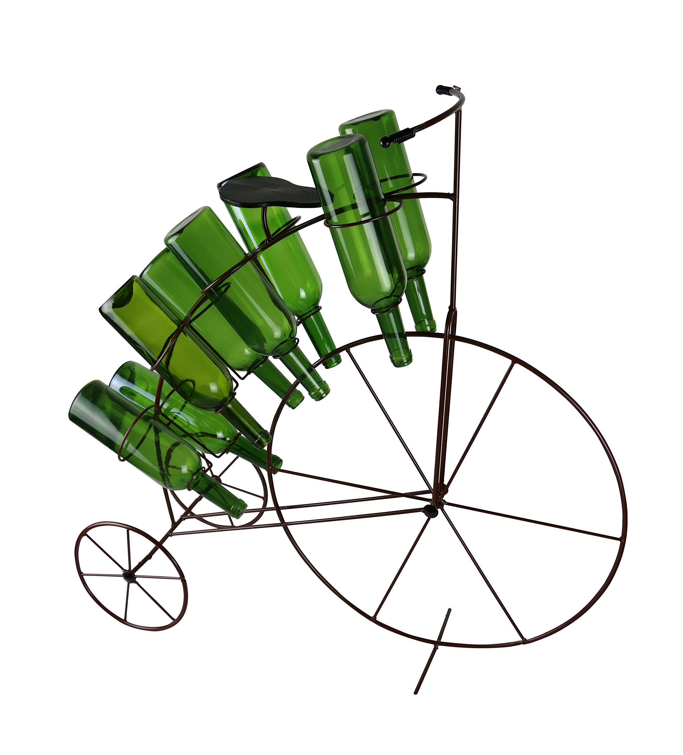 Handmade Large Metal Tricycle Bike Wine Bottle Holder Rack Display