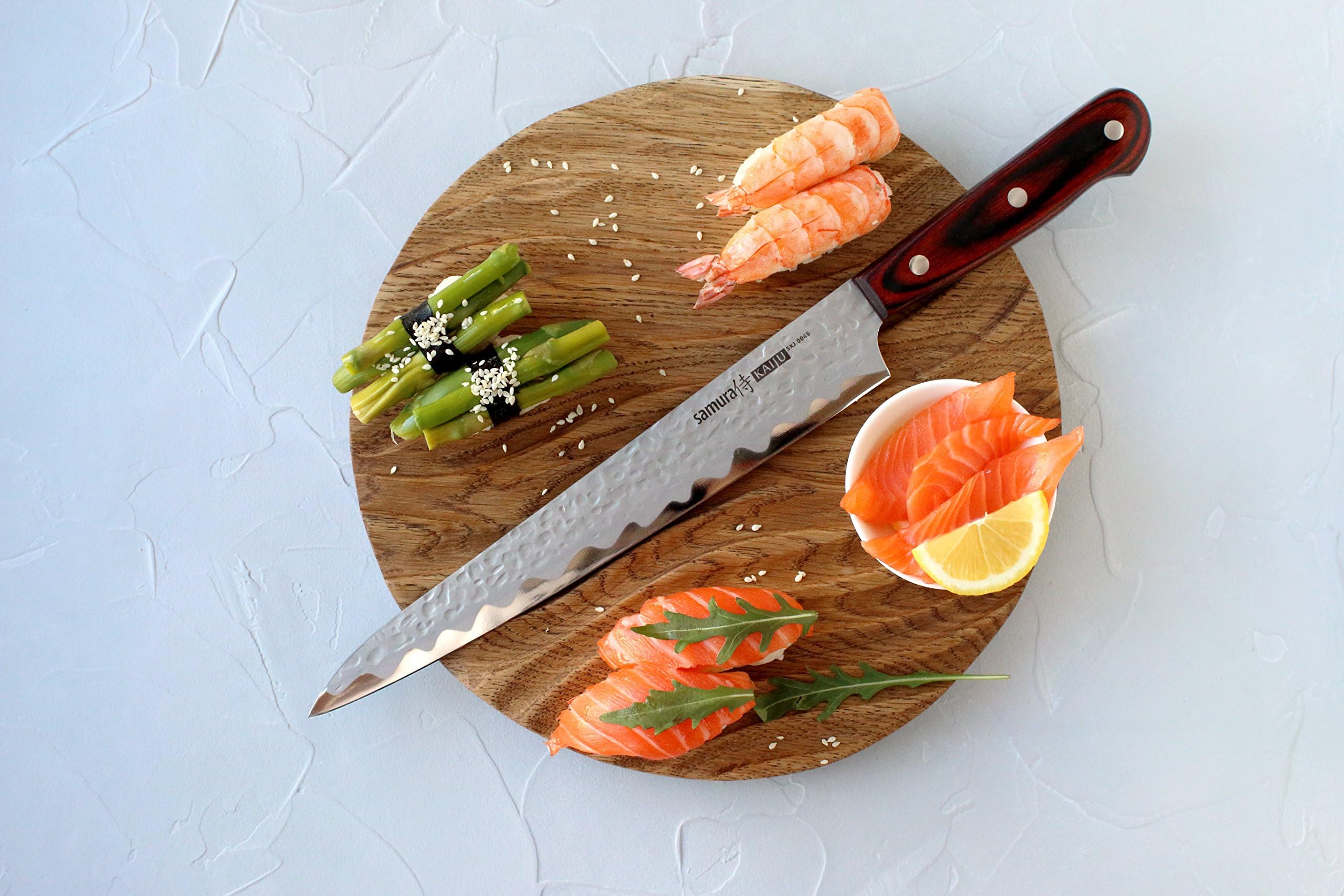 Samura Kaiju - Coltello giapponese Yanagiba, da cucina, professionale, 240 mm