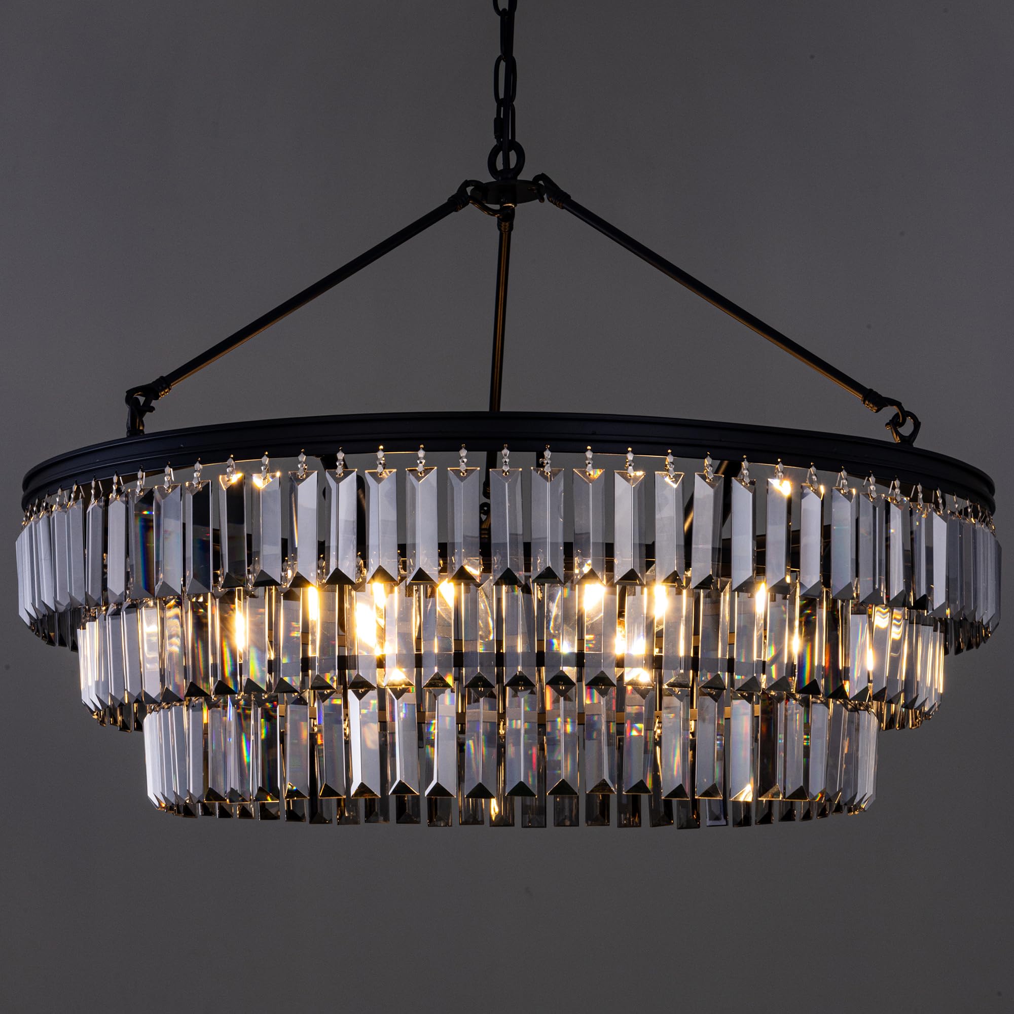 TOCHIC Farmhouse Crystal Chandelier, 29