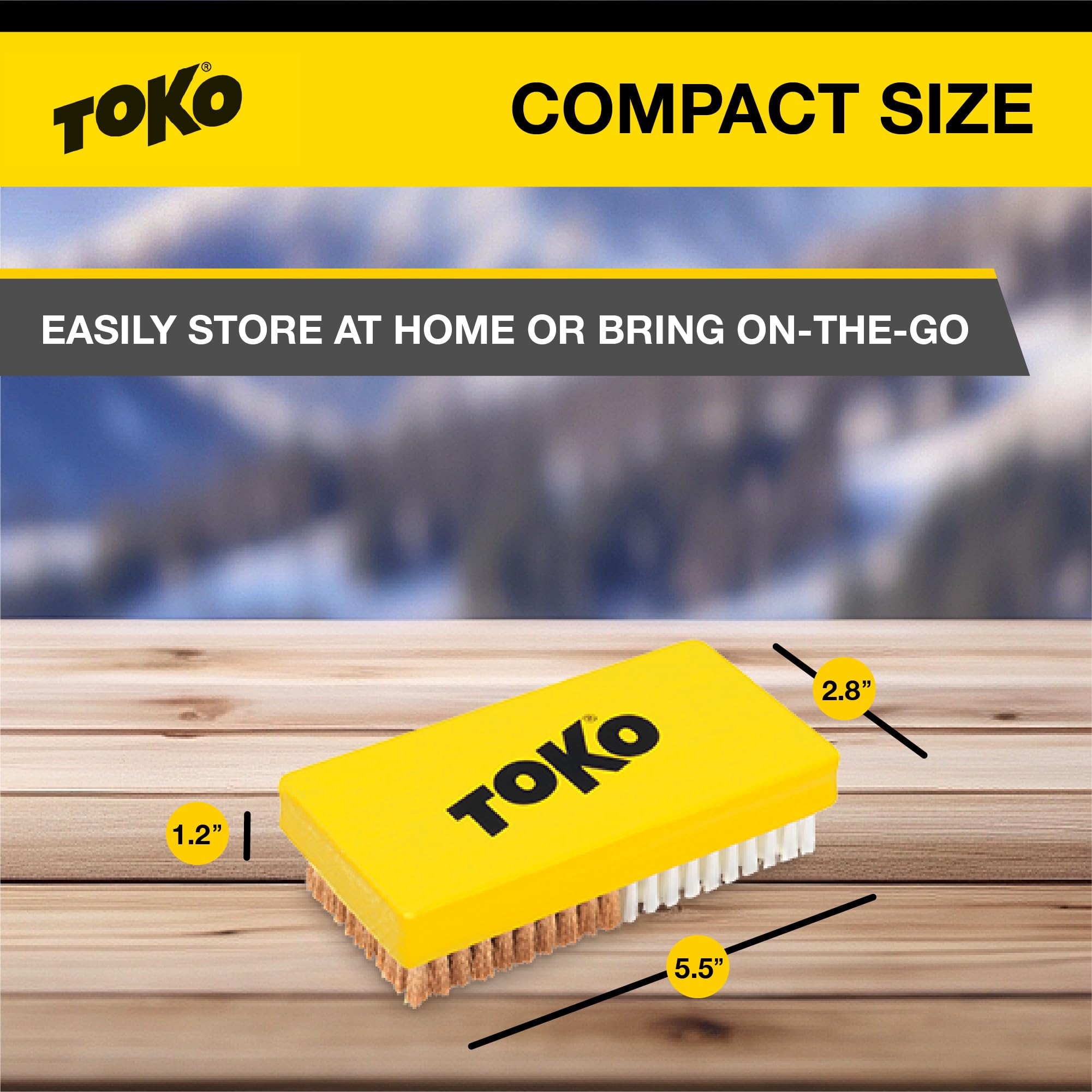 Toko, Spazzola combinata, con setole in Nylon e Rame