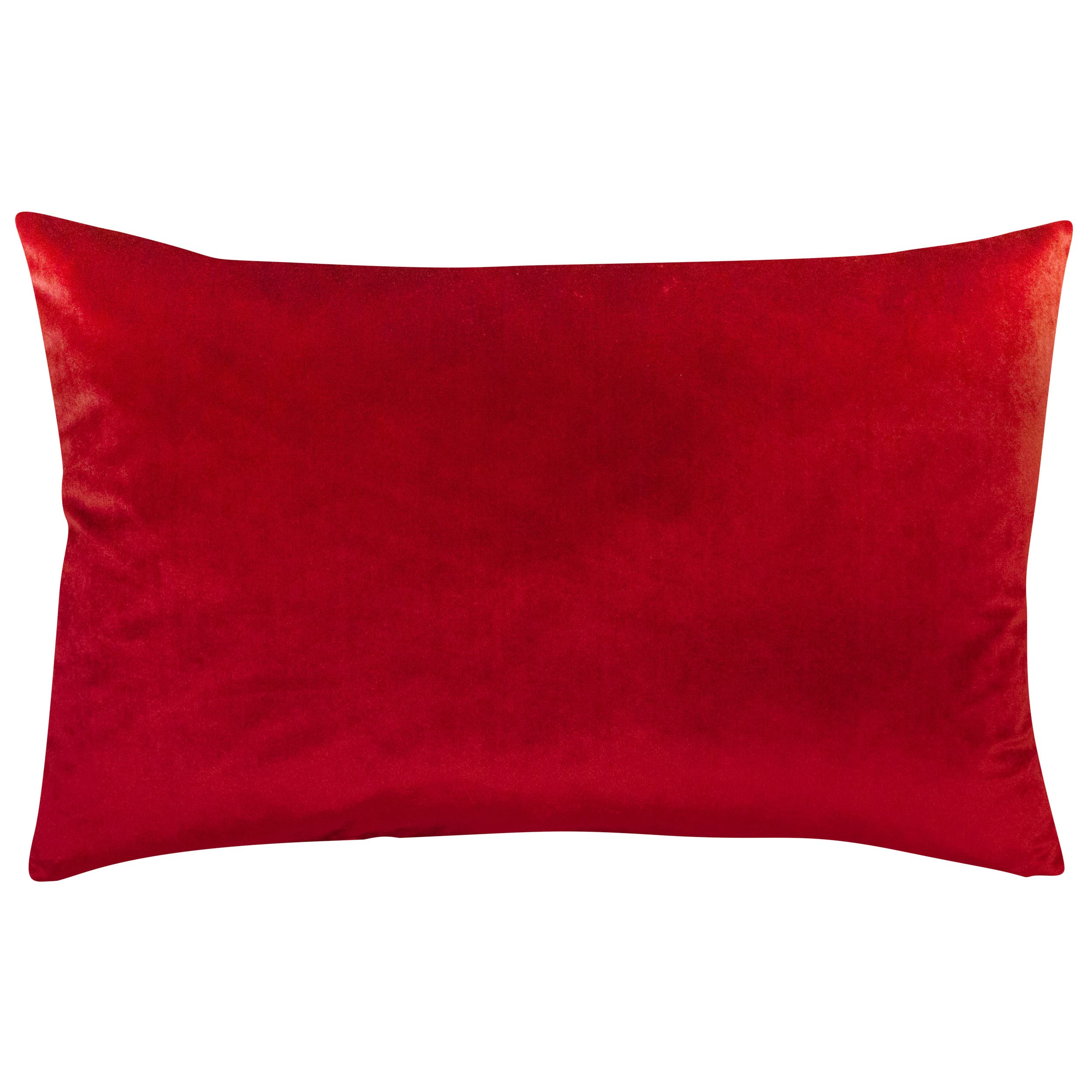 Linen Loft Red Bella Plain Velvet Xl Rectangular Cushion Cover. Supersoft Velvet Chenille. Modern And On-Trend Home Accessory. 23X15" Xl Square Cushion Cover Only.