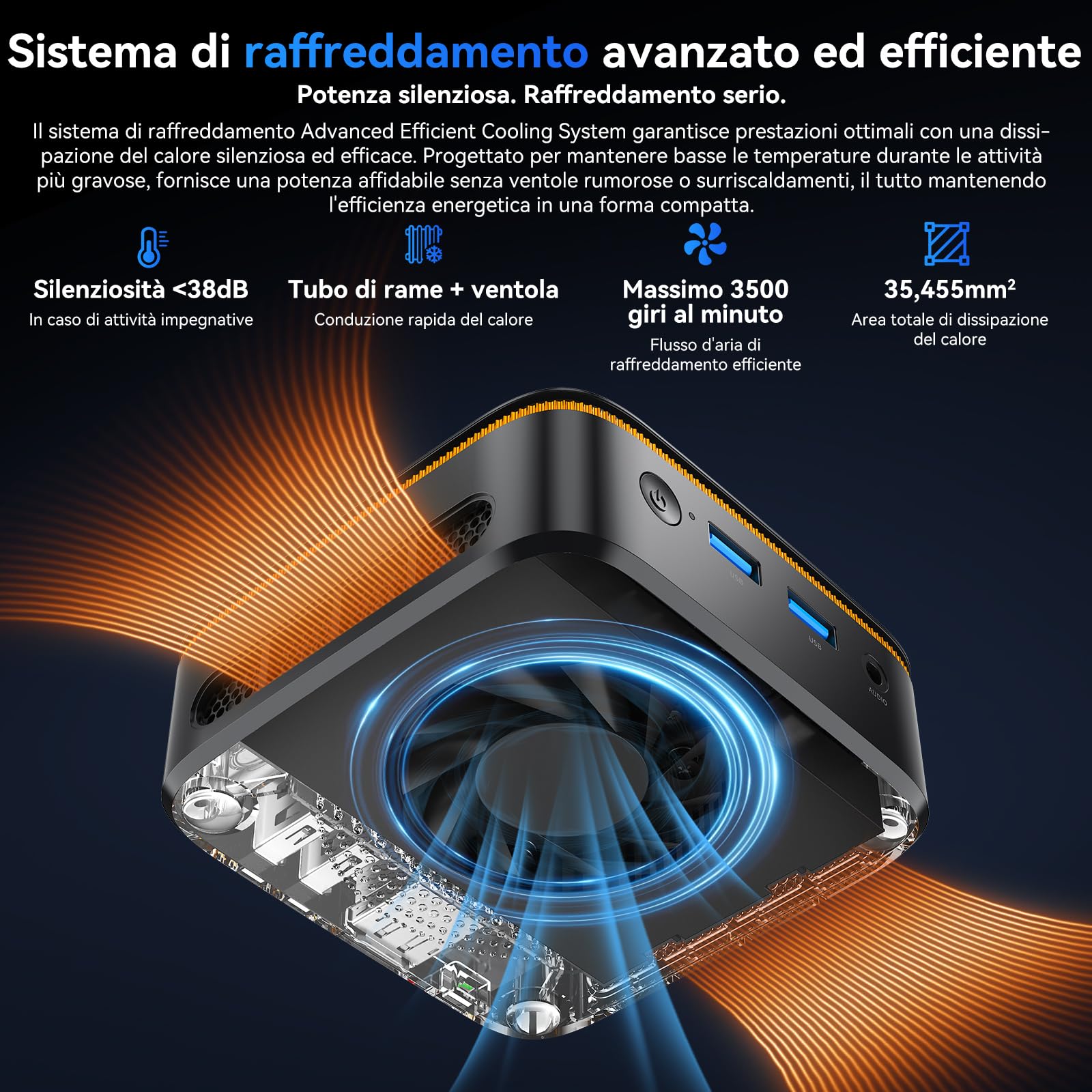Huidun H50 Mini PC W-11 Pro, Intel Twin Lake N150 (N100/N97 aggiornato), 8 GB di RAM 256 GB di SSD Mini Computer, 4K@60Hz UHD, WiFi 6, BT 5.2, USB/HDMI/DP per lavoro/casa/scuola