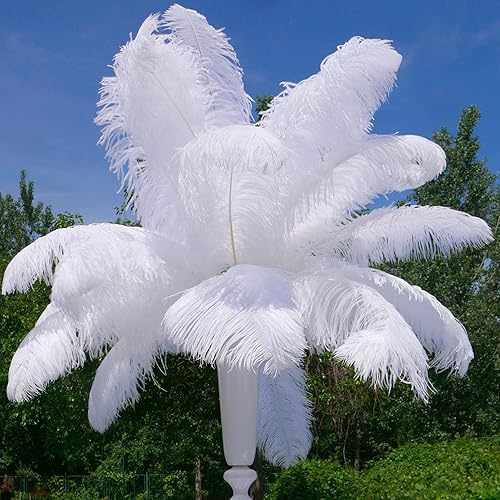 Miniatura 7 de 30 plumas de avestruz naturales grandes de 18 a 20 pulgadas a granel para centros de mesa de boda, centros de mesa, decoración del hogar, arreglo