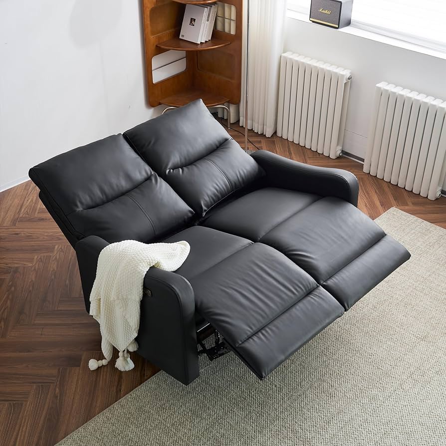 リクライニングチェアソファ2人掛け電動リクライニングオットマン一体型【ブラック】 Amazon｜リクライニングチェア リクライニングソファ 2人掛け