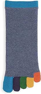[タビオ] メンズ 指先レインボー五本指ソックス 25.0～27.0cm 日本製 五本指ソックス